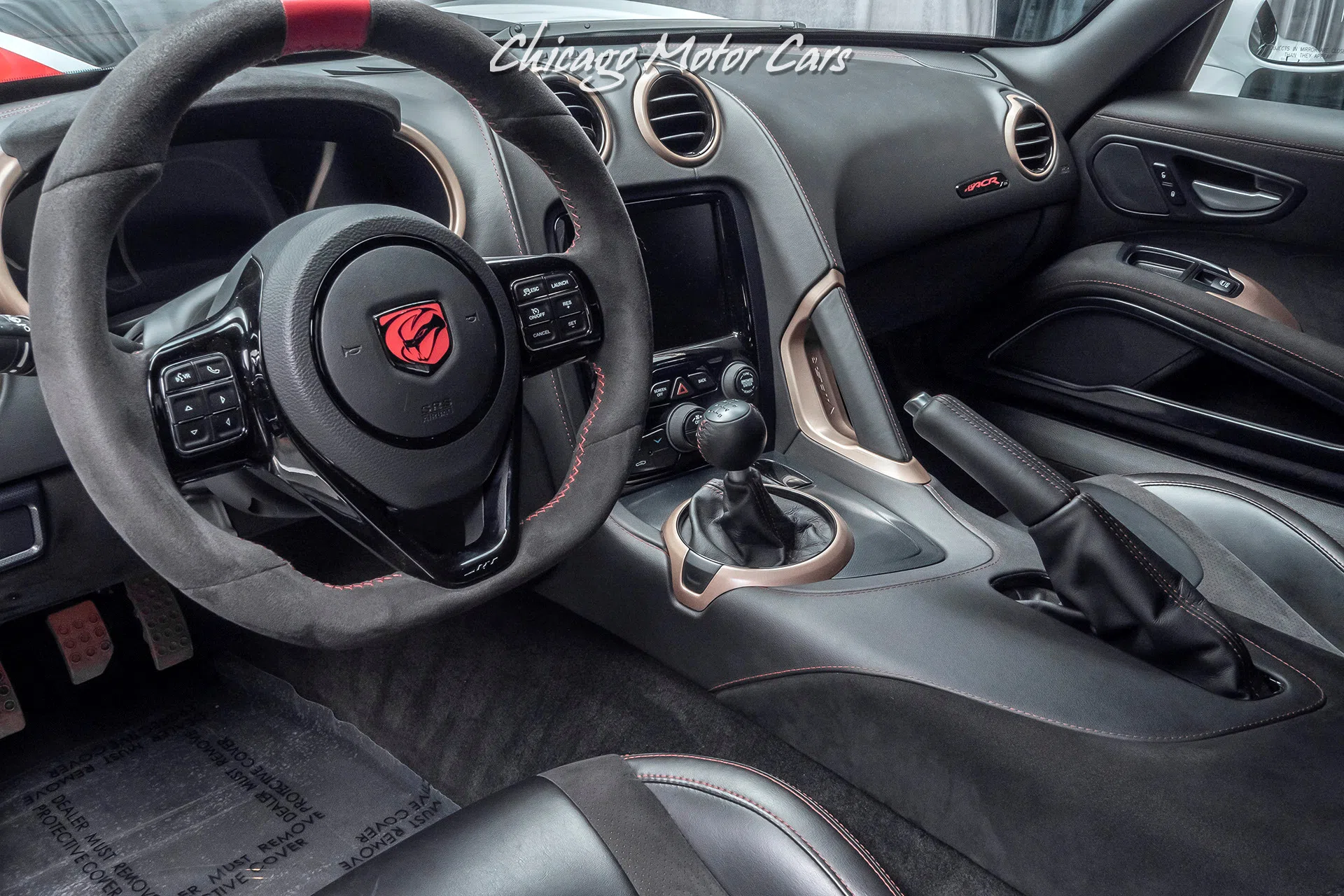 2016 Dodge Viper ACR interior, BLACK