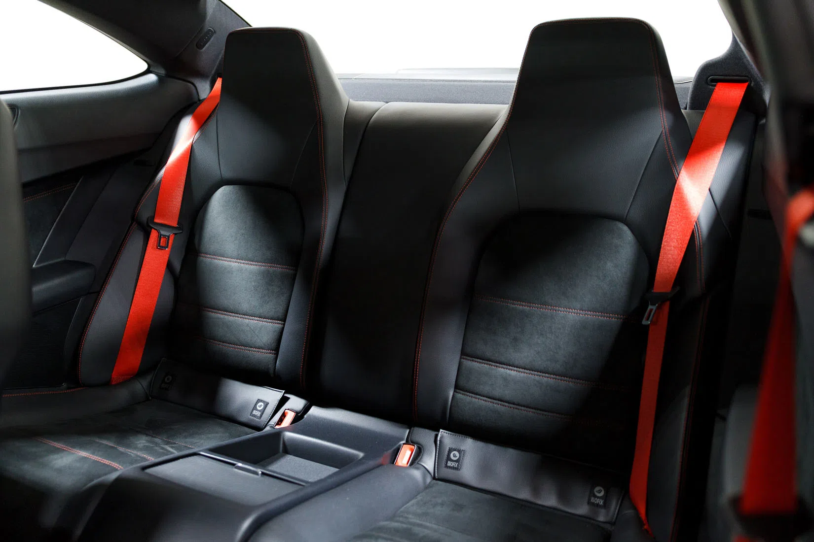 2013 Mercedes-Benz C63 AMG Black Series interior, seats, Black with Red Stitching