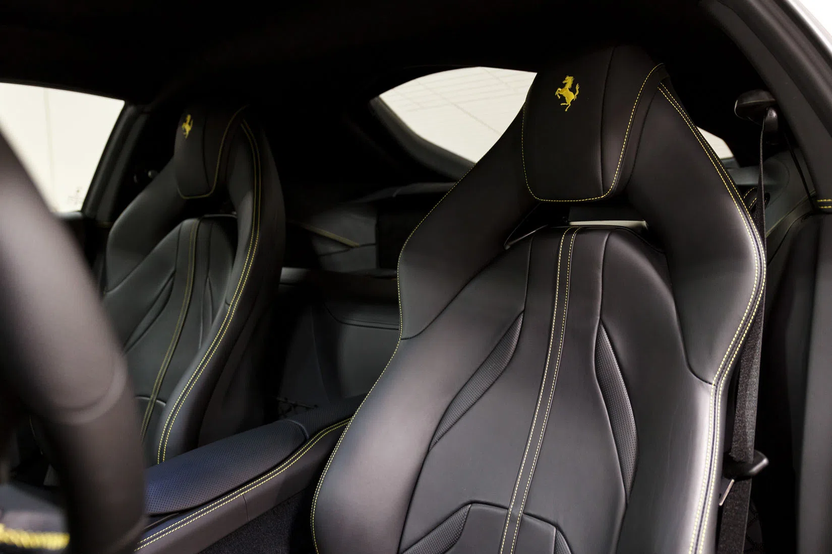 2019 Ferrari 812 Superfast interior, seats, Leather Black