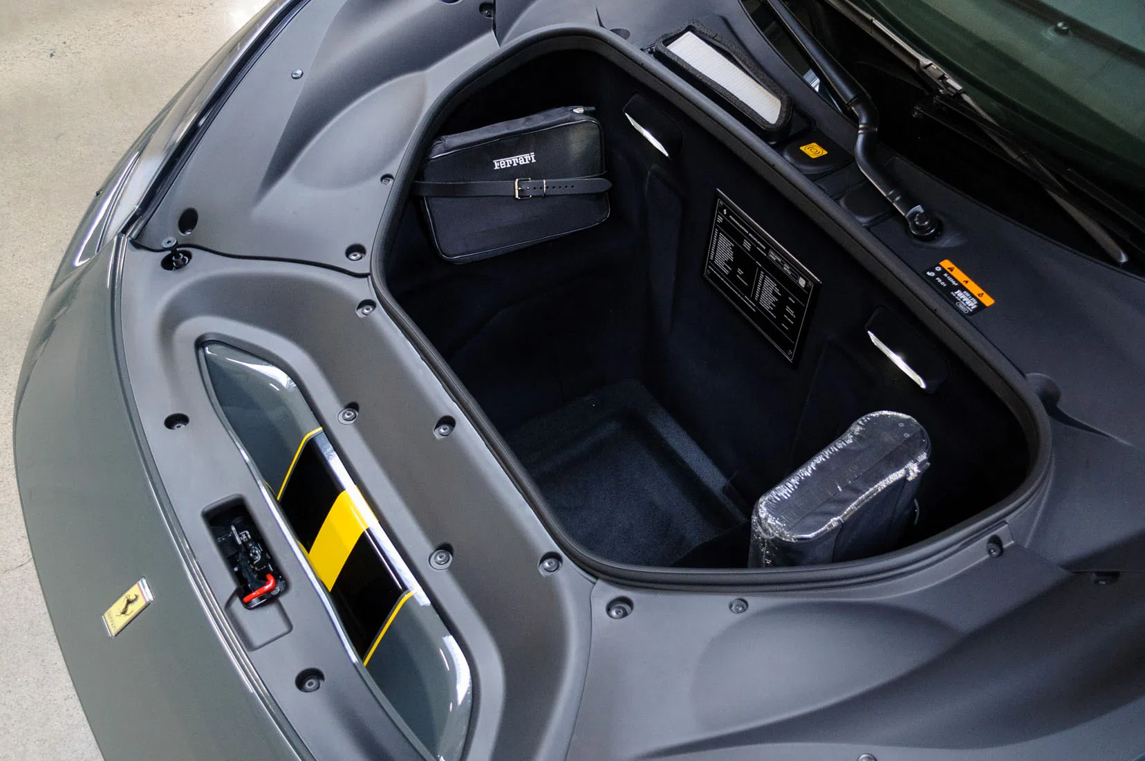 2020 Ferrari 488 Pista trunk