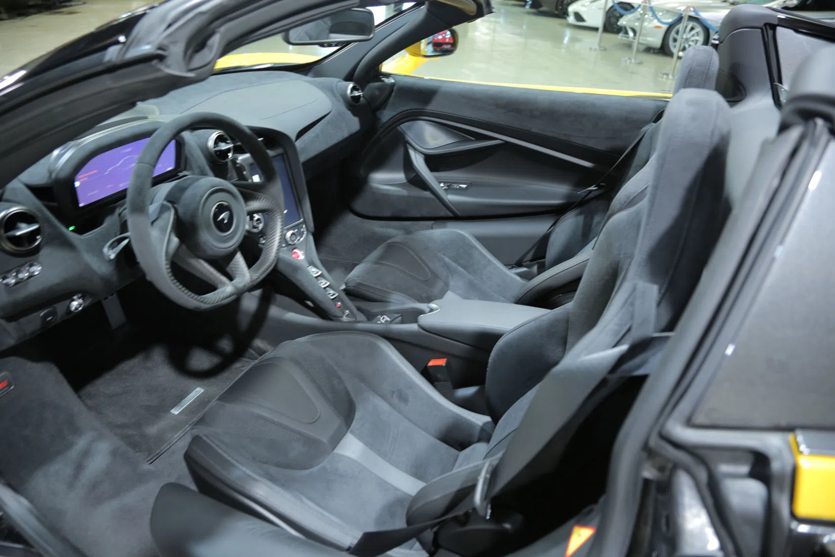 2020 McLaren 720S Performance Spider interior, seats, Black