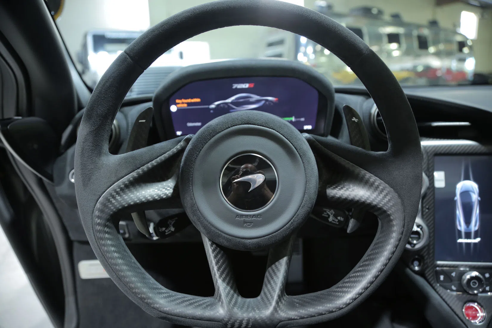 2020 McLaren 720S Performance Spider interior, Black