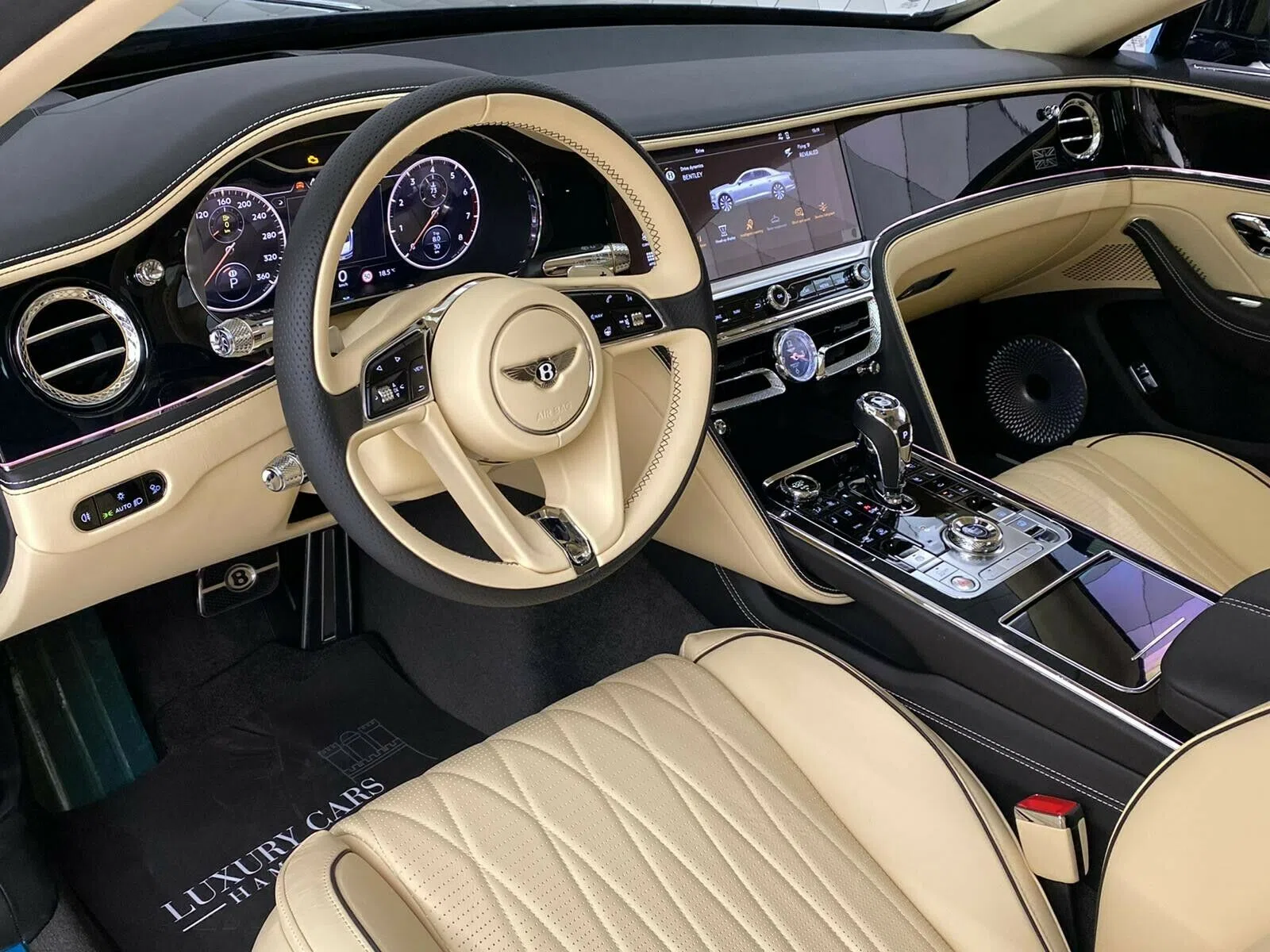 2020 Bentley Flying Spur FIRST EDITION interior, dashboard, full leather, beige