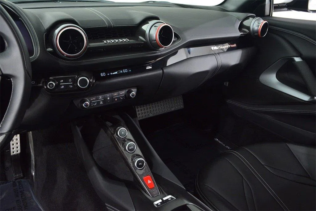 2019 Ferrari 812 Superfast interior, Black Leather