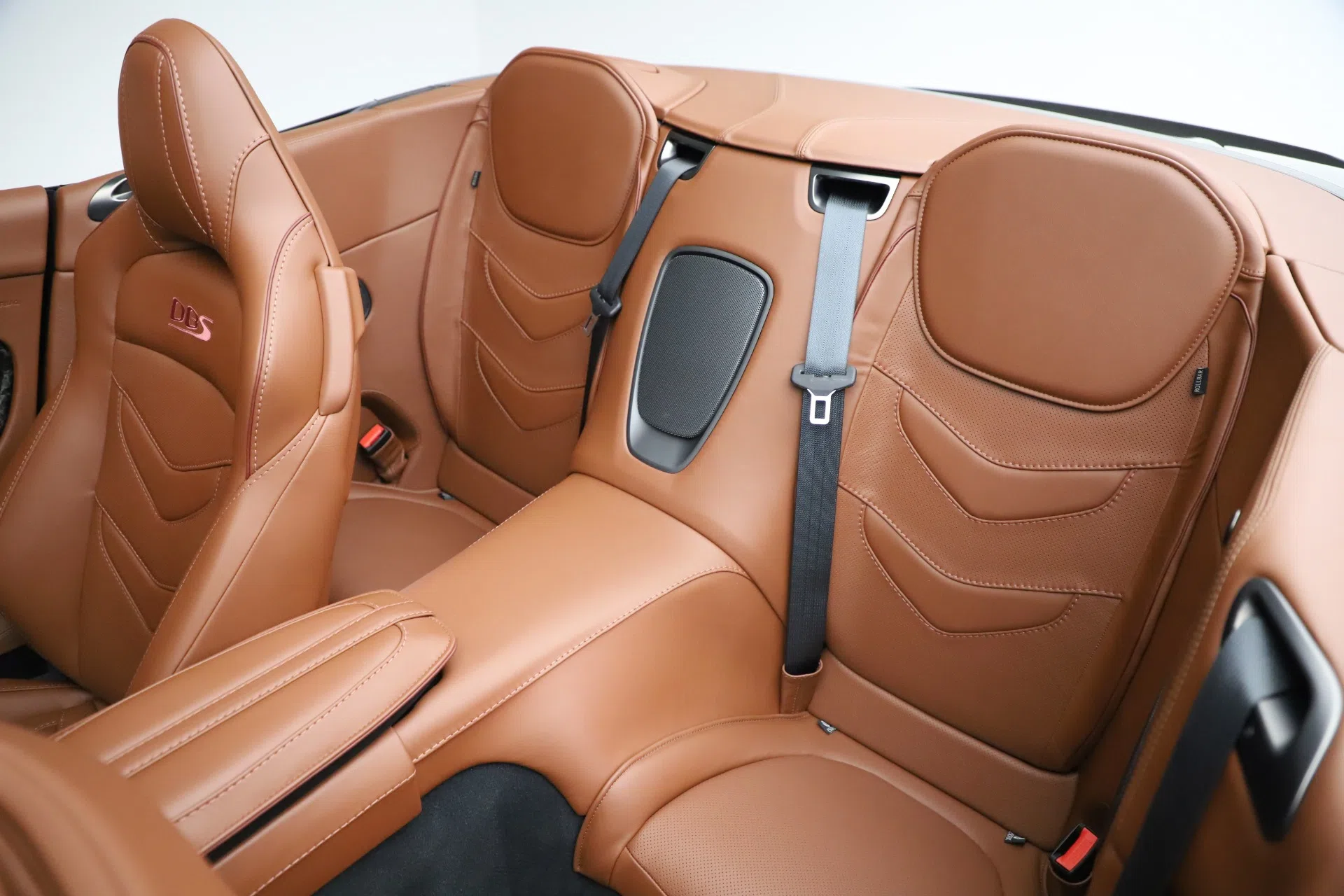 2020 Aston Martin DBS Superleggera Volante interior, seats, DEVINE RED