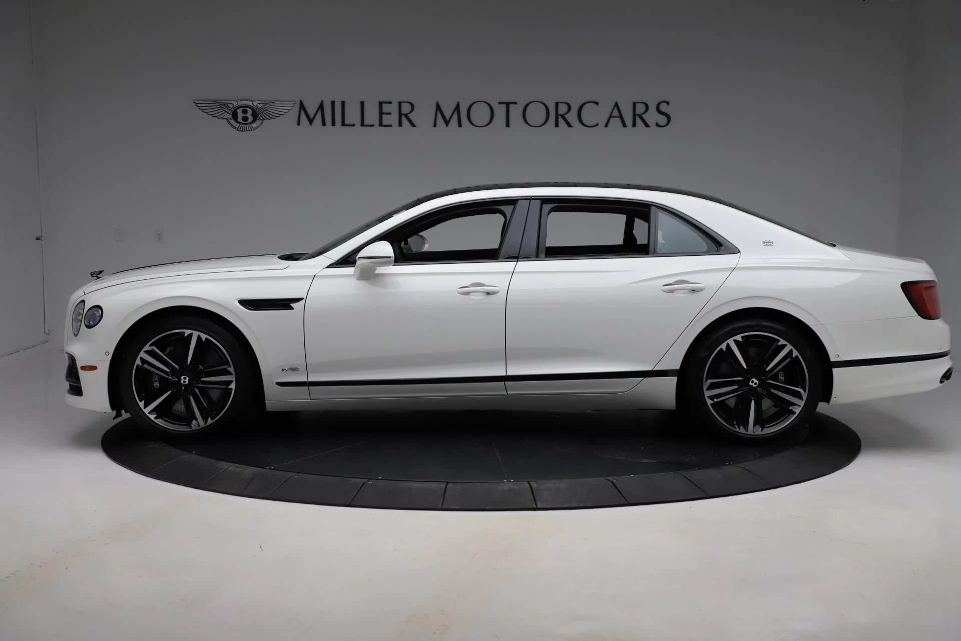 2020 Bentley Flying Spur W12 First Edition, side profile, Glacier white
