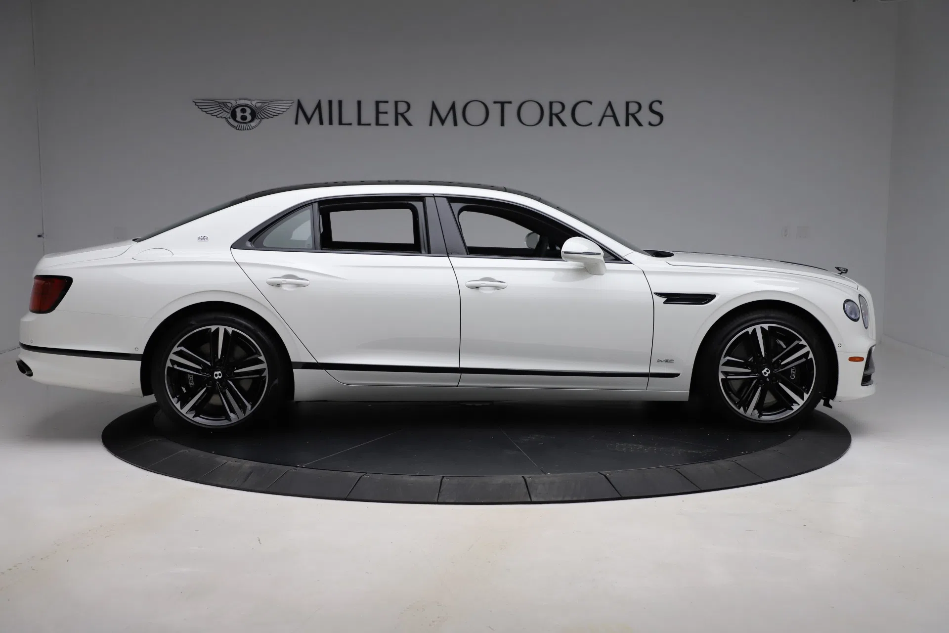 2020 Bentley Flying Spur W12 First Edition, side profile, Glacier white