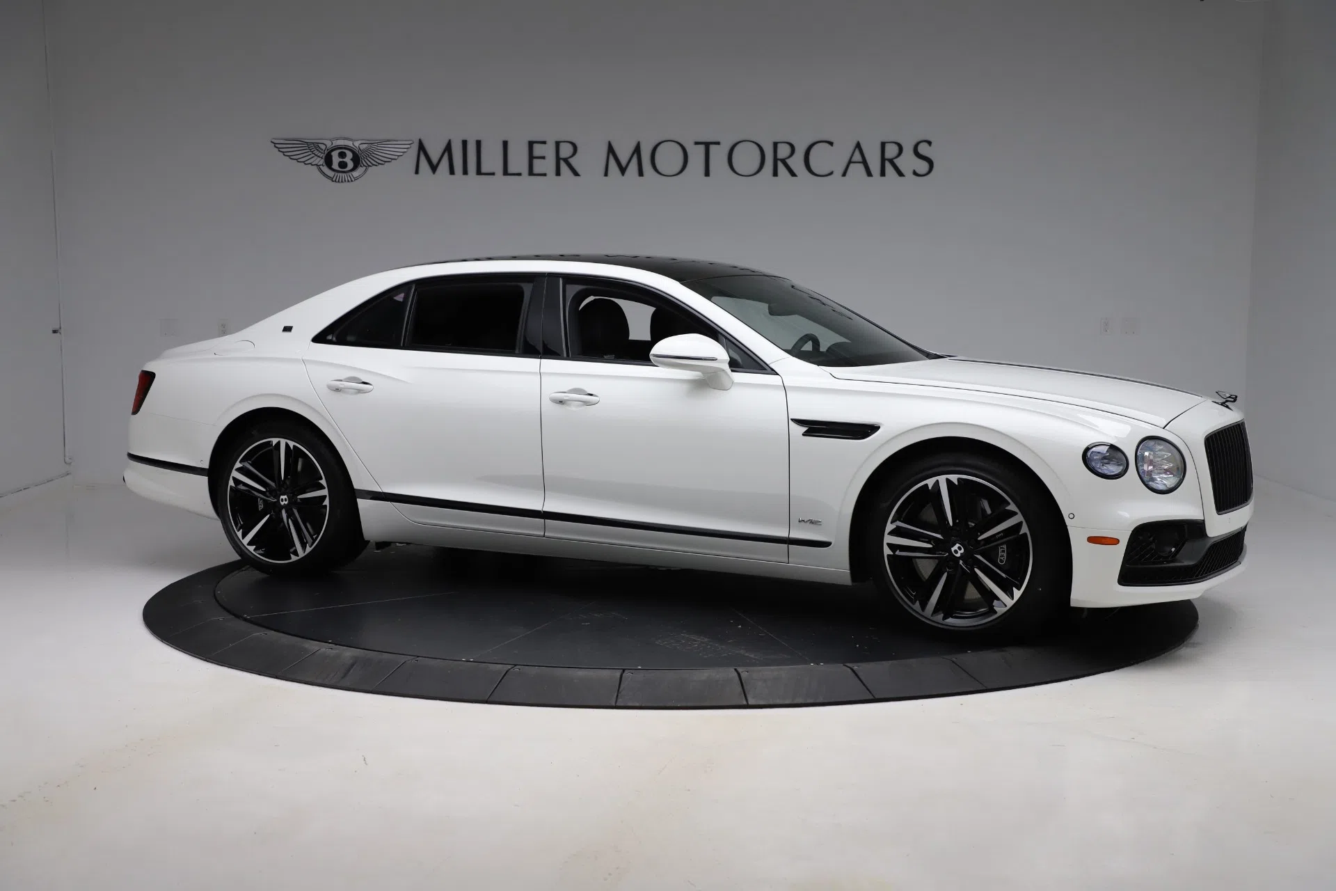 2020 Bentley Flying Spur W12 First Edition, side profile, Glacier white