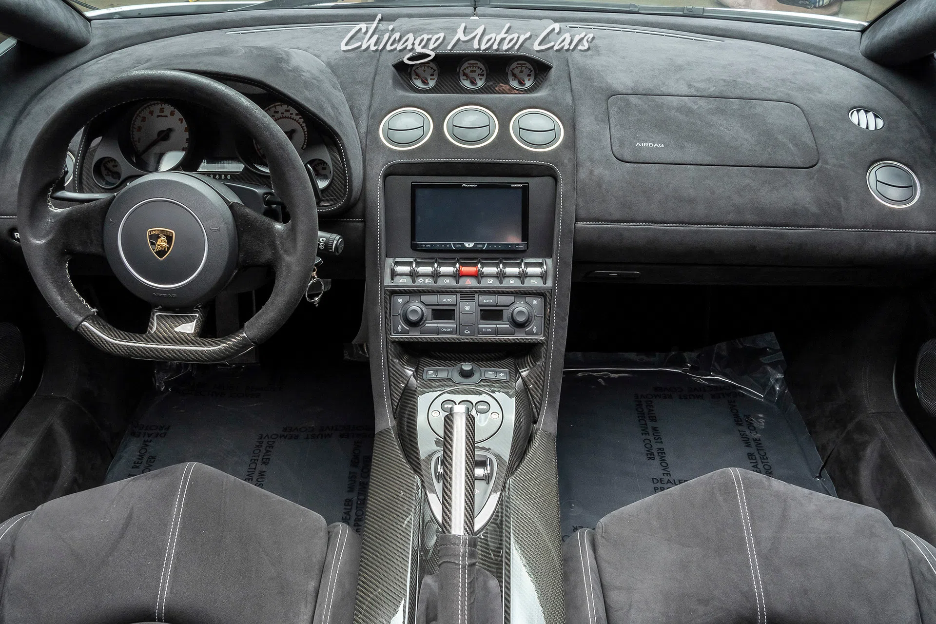 2011 Lamborghini Gallardo LP570-4 Performante Spyder interior, Nero Perseus Black
