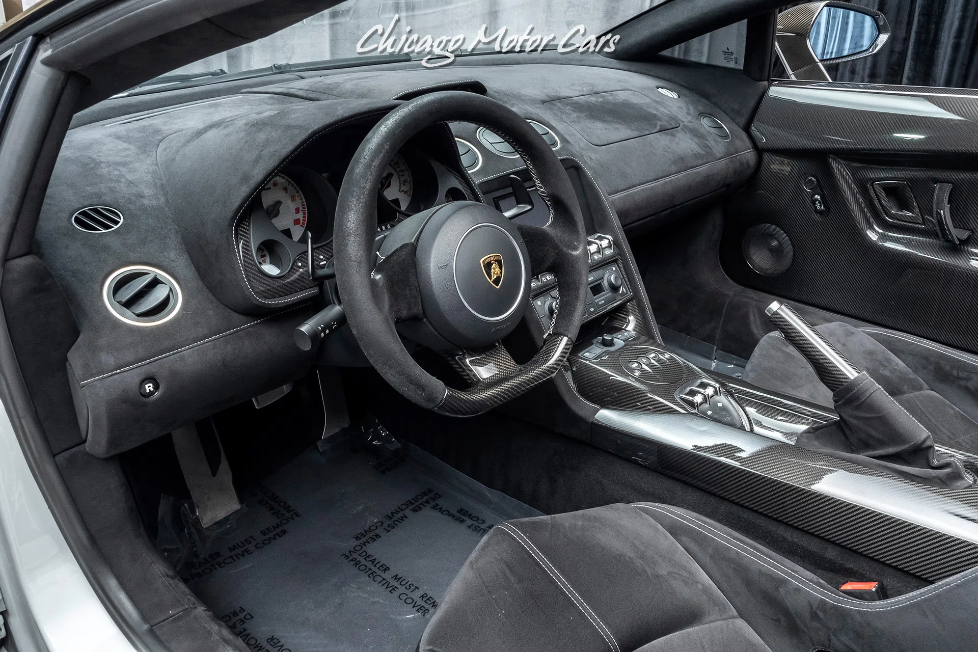 2011 Lamborghini Gallardo LP570-4 Performante Spyder interior, Nero Perseus Black