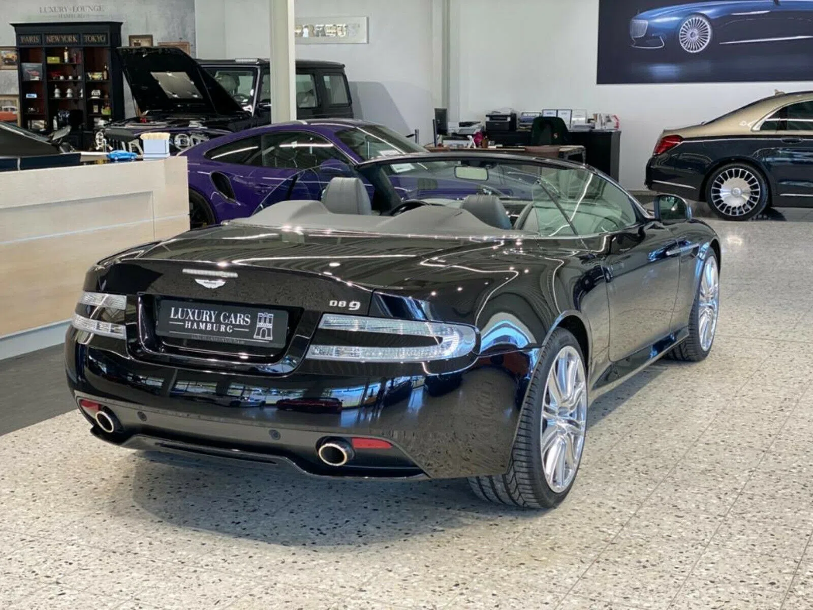 2015 Aston Martin DB9 Volante for sale, exterior, Onyx Black