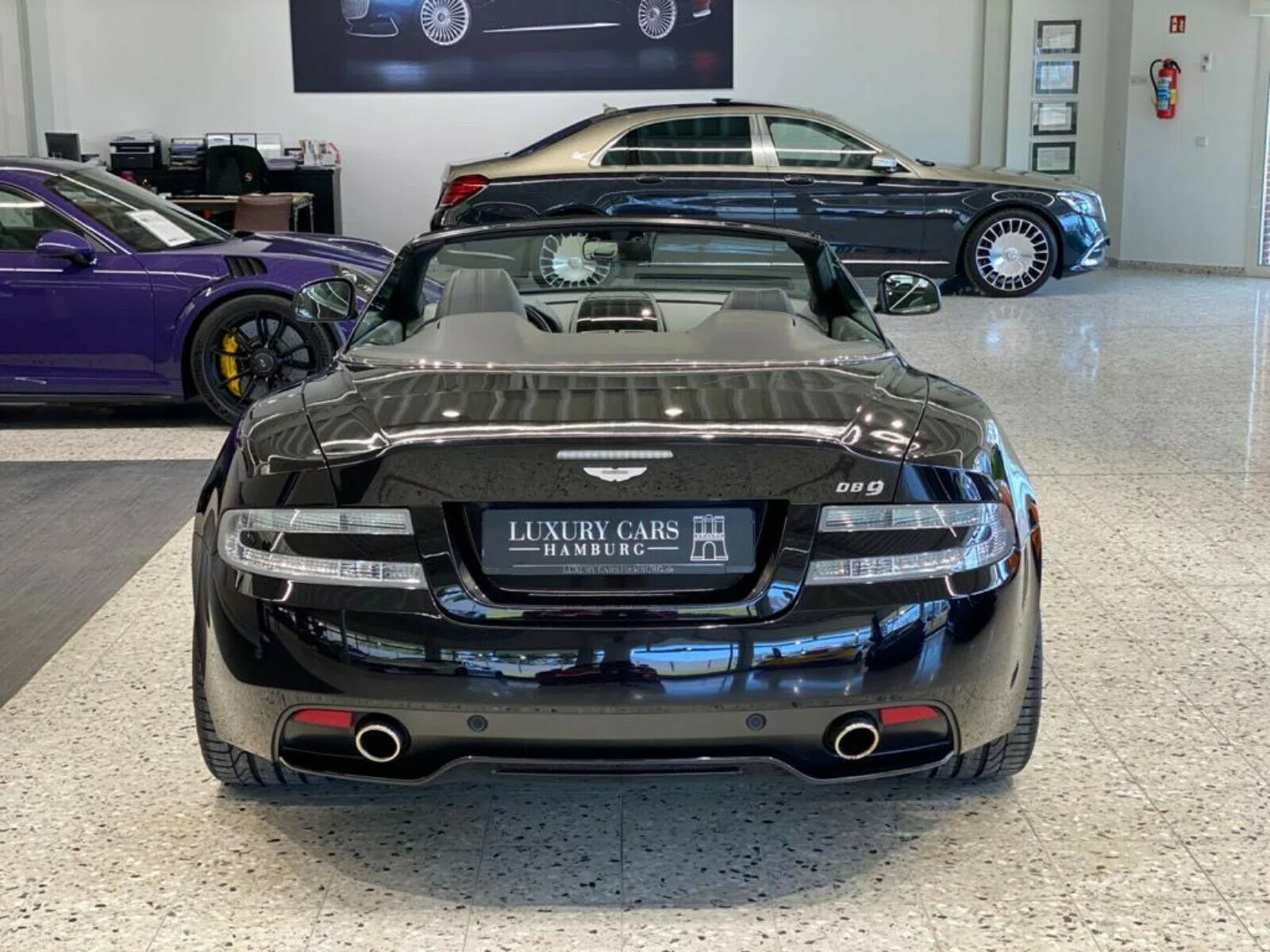 2015 Aston Martin DB9 Volante for sale, exterior, Onyx Black