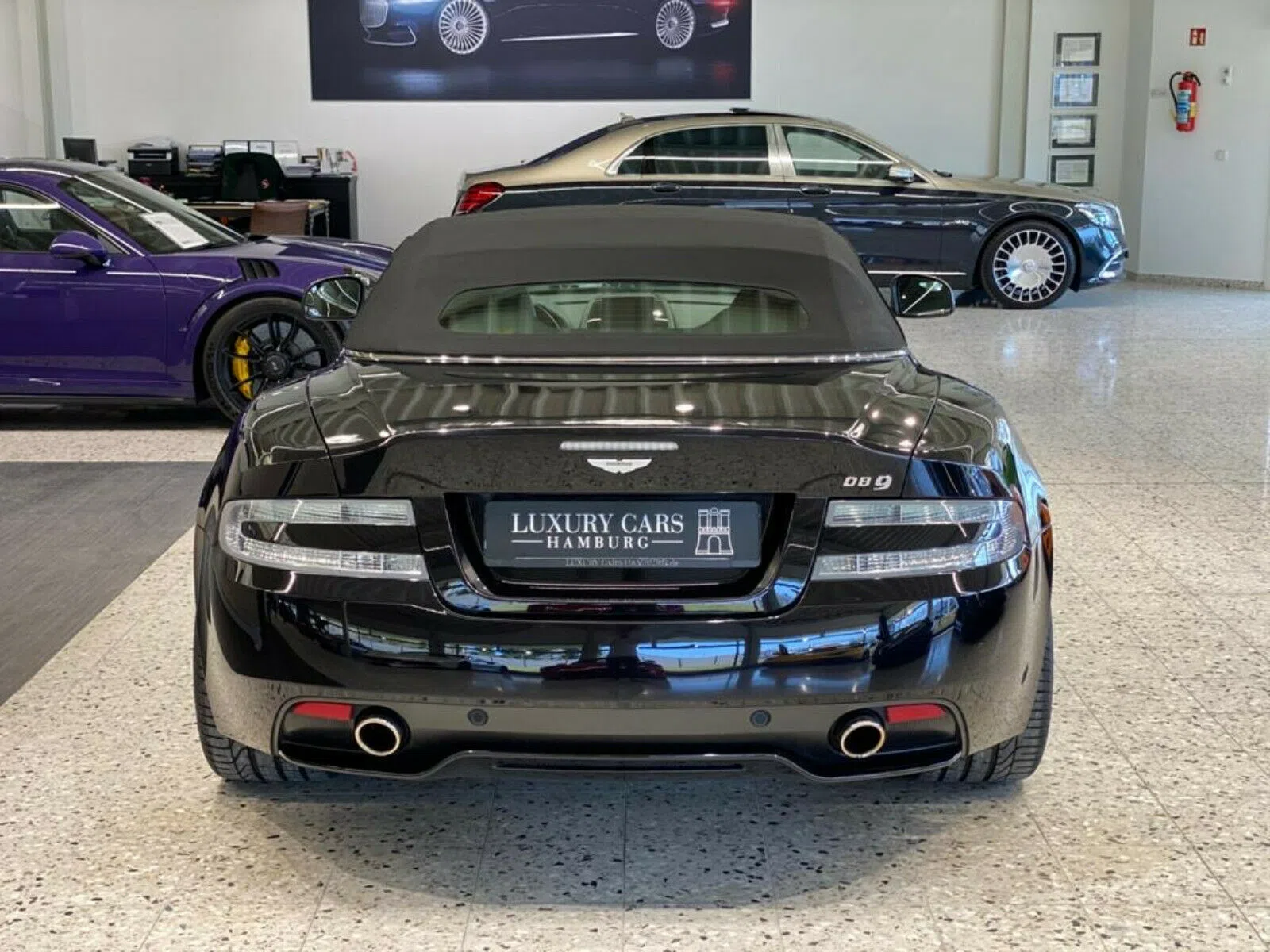 2015 Aston Martin DB9 Volante for sale, exterior, Onyx Black
