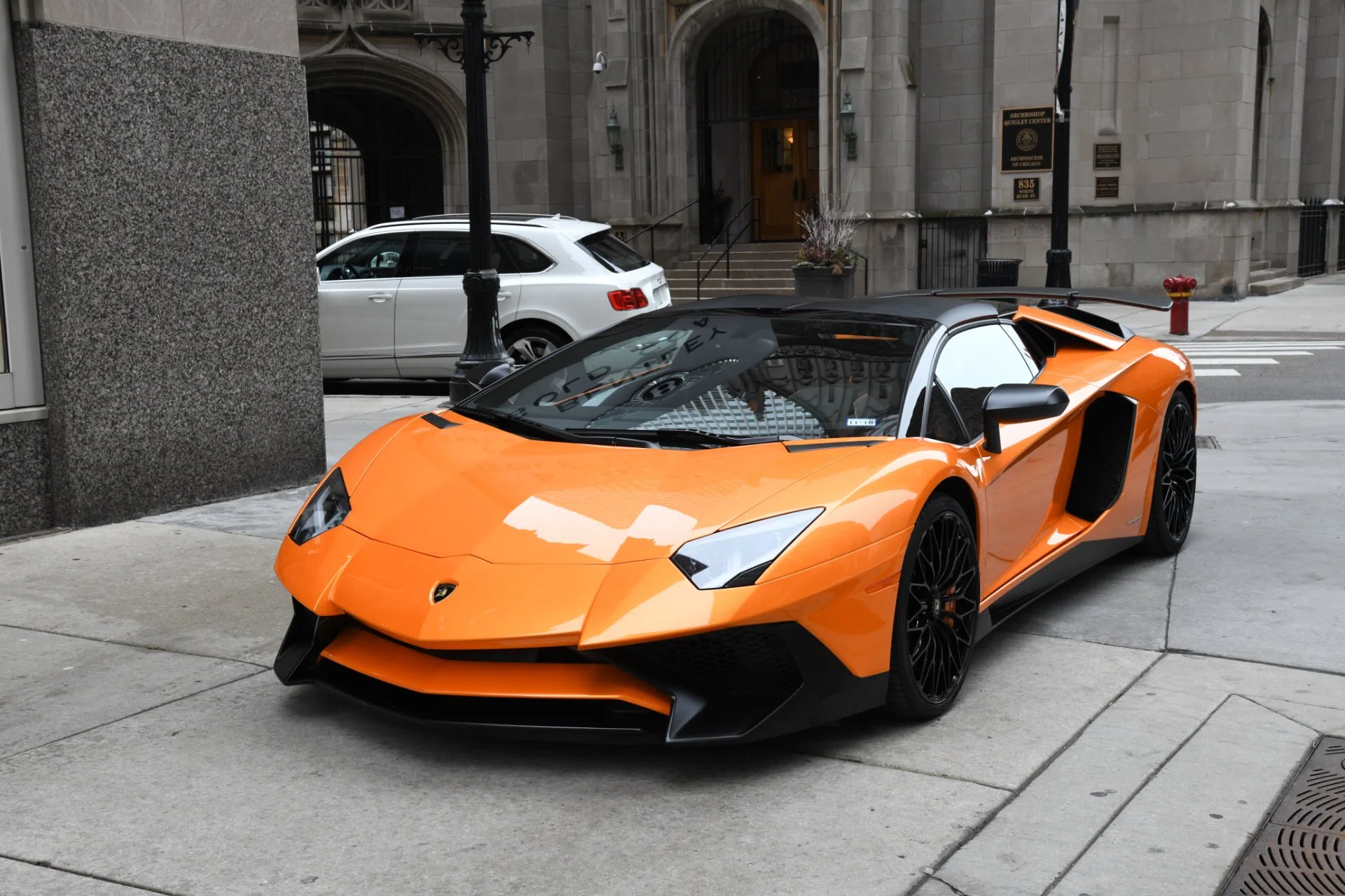 2017 Lamborghini Aventador Roadster LP 750-4 SV for sale, exterior, Arancio Atlas Pearl