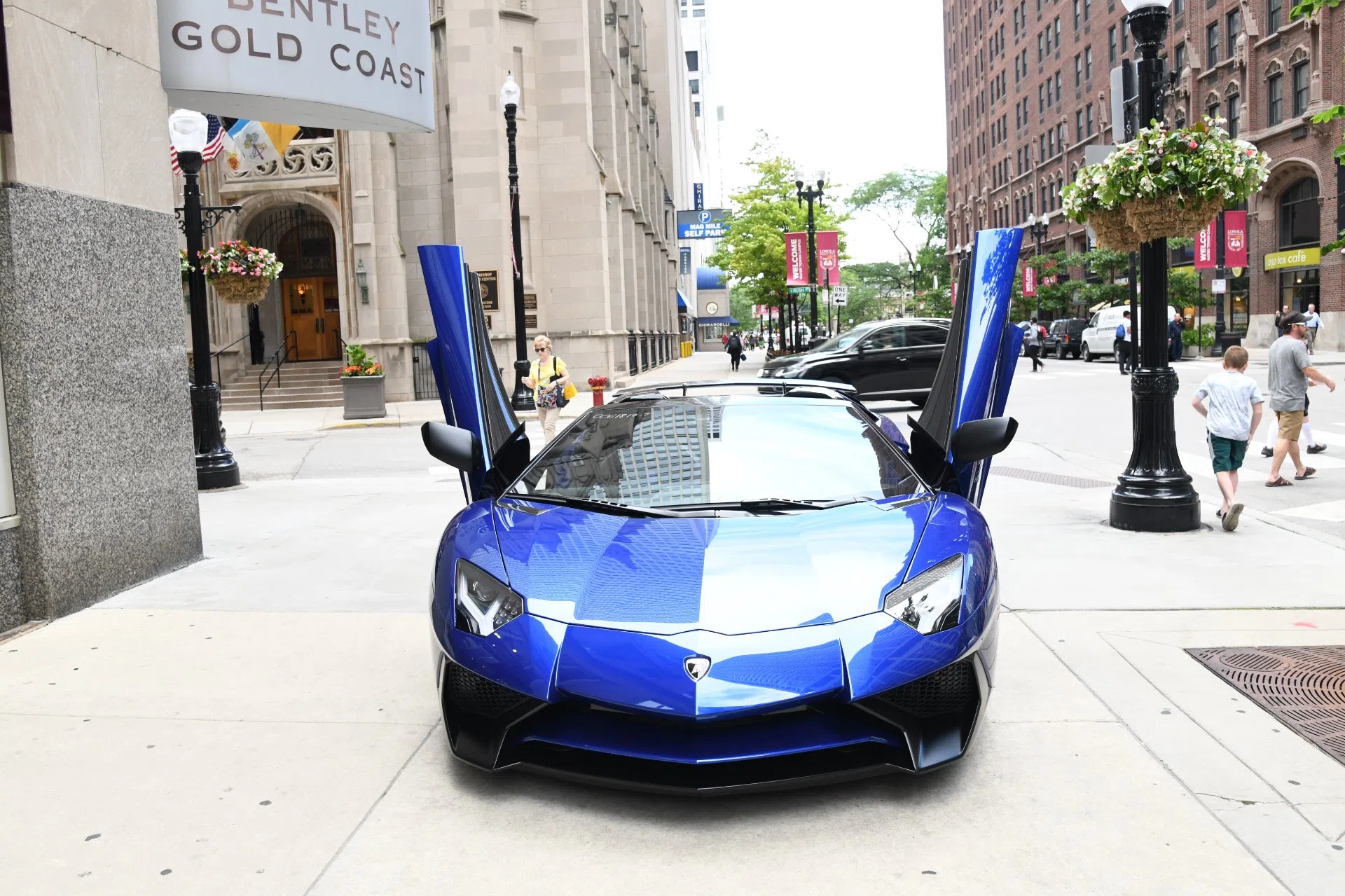 2017 Lamborghini Aventador Roadster LP 750-4 SV for sale, exterior, BLU Sideris Special Metallic