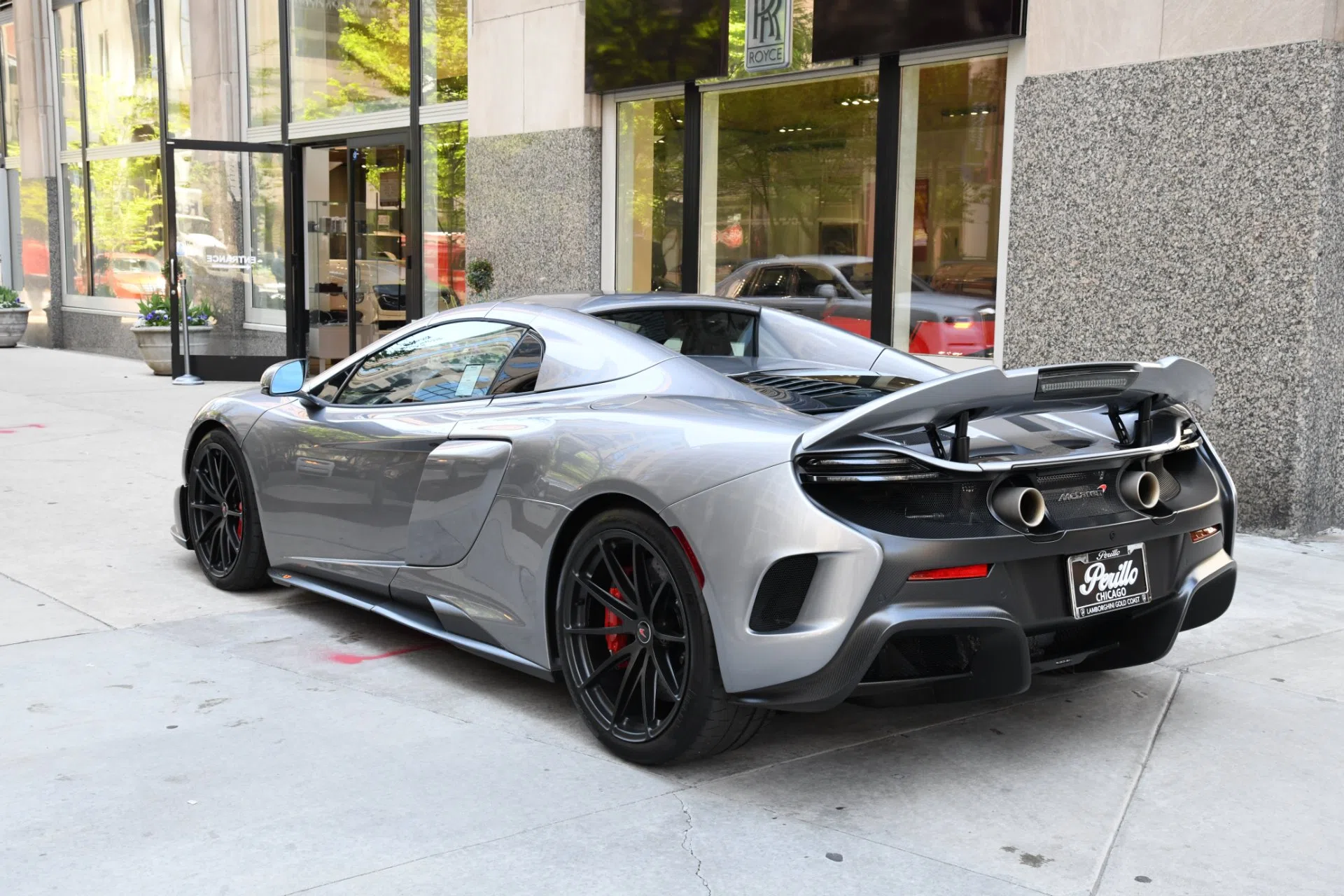 2016 McLaren 675LT Spider for sale, exterior, Gray (metallic)