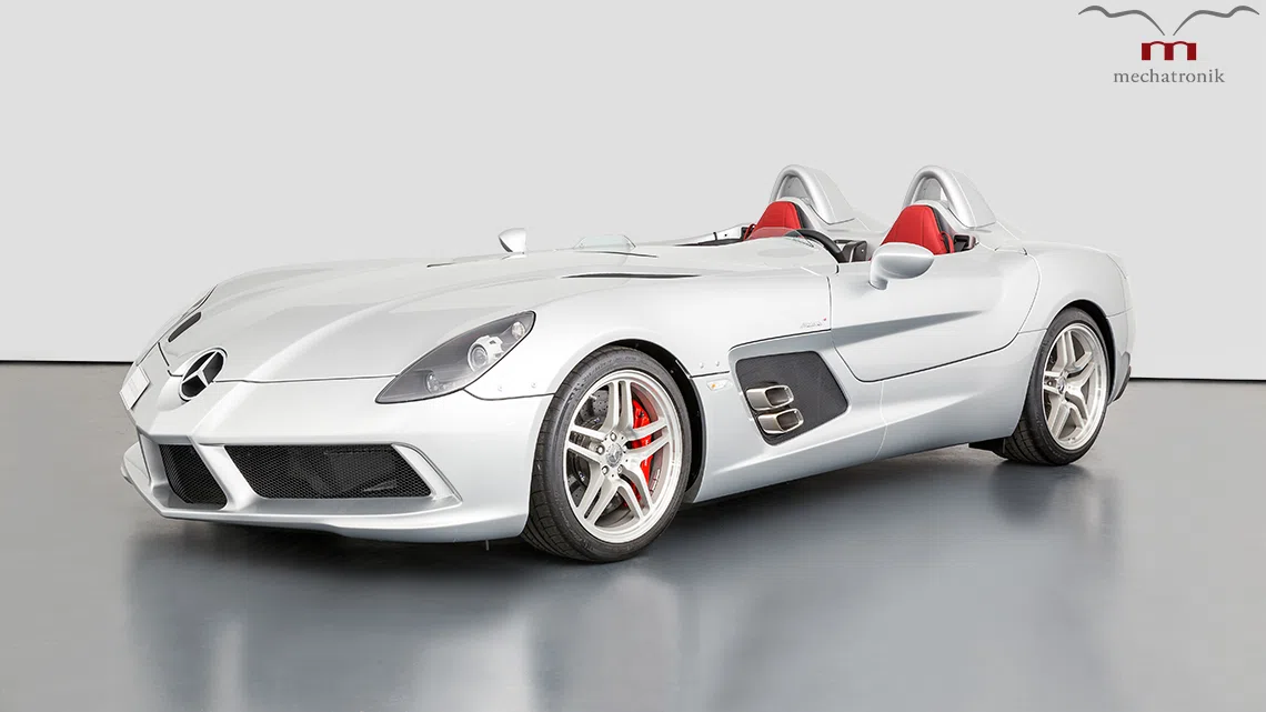 2009 Mechatronik Trade : Mercedes-Benz SLR McLaren Stirling Moss for sale, exterior, Crystal Laurit Silber