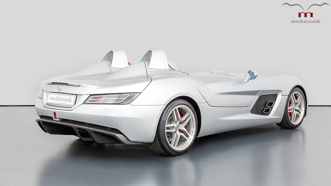 2009 Mechatronik Trade : Mercedes-Benz SLR McLaren Stirling Moss for sale, exterior, Crystal Laurit Silber