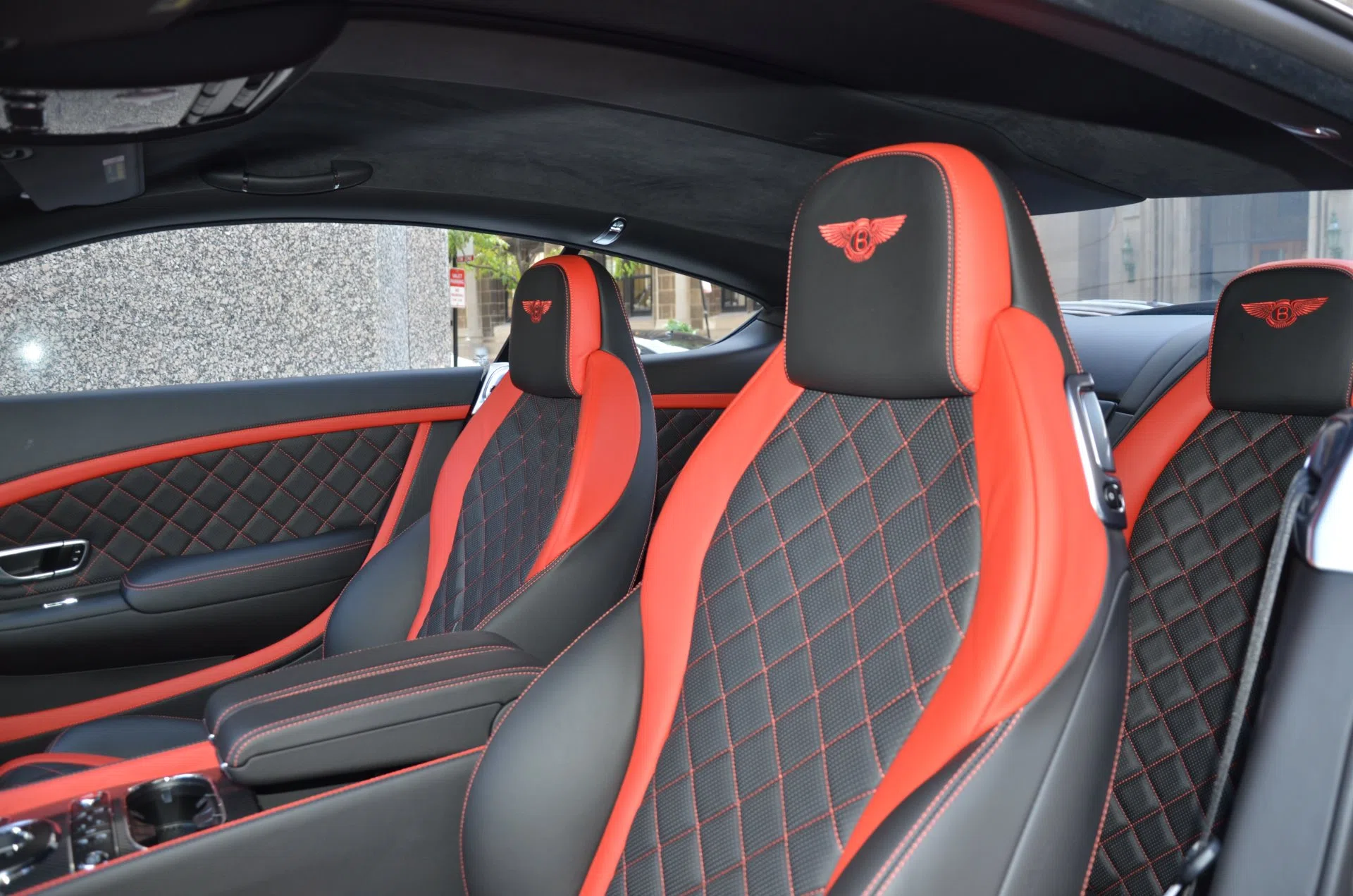 2017 Bentley Continental GT Speed interior, seats, Red-Black