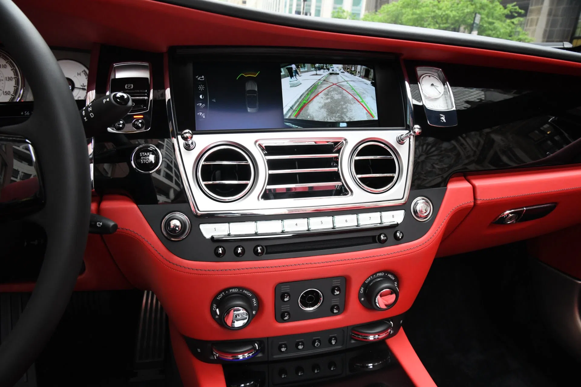 2018 Rolls-Royce Dawn interior, dashboard, MUGELLO RED