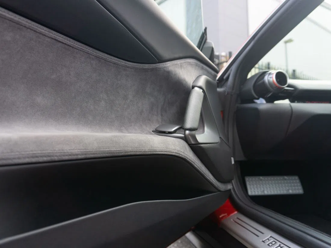 2018 Ferrari 812 Superfast interior, door panel, Nero Ade