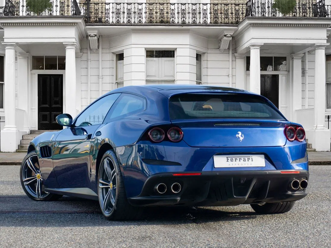 2019 Ferrari GTC4Lusso for sale, exterior, Blu Tour De France