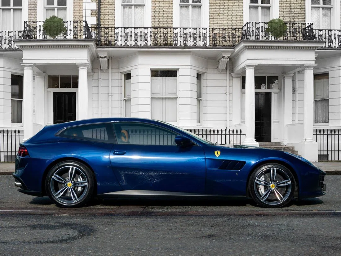 2019 Ferrari GTC4Lusso for sale, exterior, Blu Tour De France