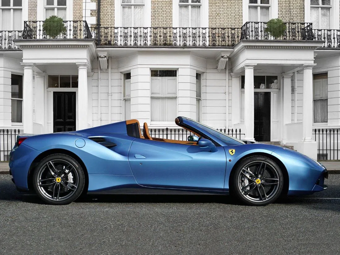 2018 Ferrari 488 Spider for sale, exterior, Azzurro California