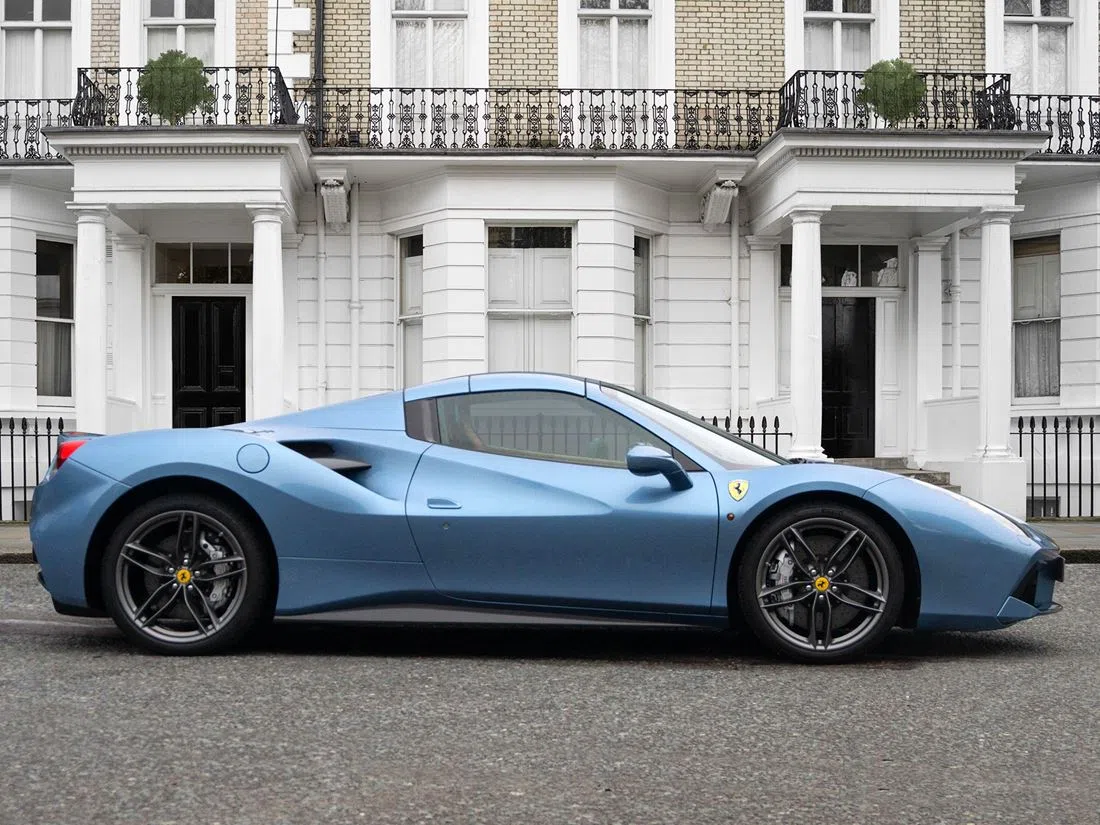 2018 Ferrari 488 Spider for sale, exterior, Azzurro California