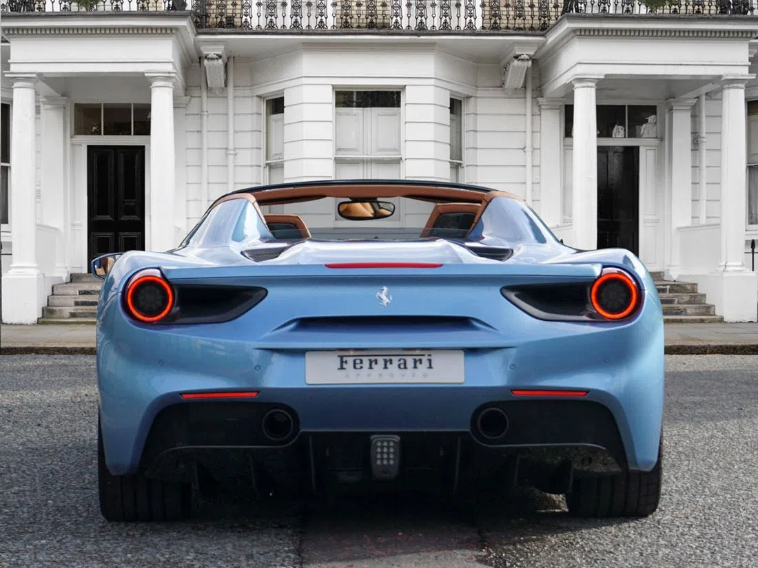 2018 Ferrari 488 Spider for sale, exterior, Azzurro California