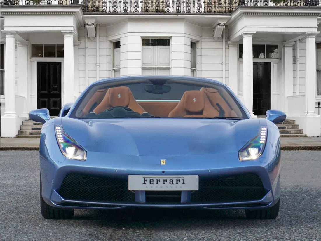 2018 Ferrari 488 Spider for sale, exterior, Azzurro California