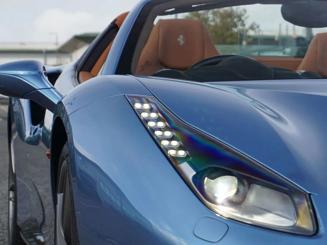 2018 Ferrari 488 Spider for sale, exterior, Azzurro California