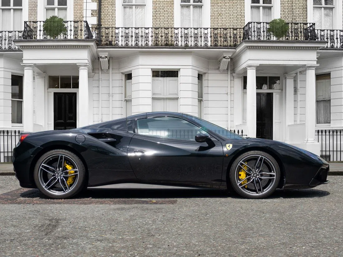 2018 Ferrari 488 Spider for sale, exterior, Nero Daytona