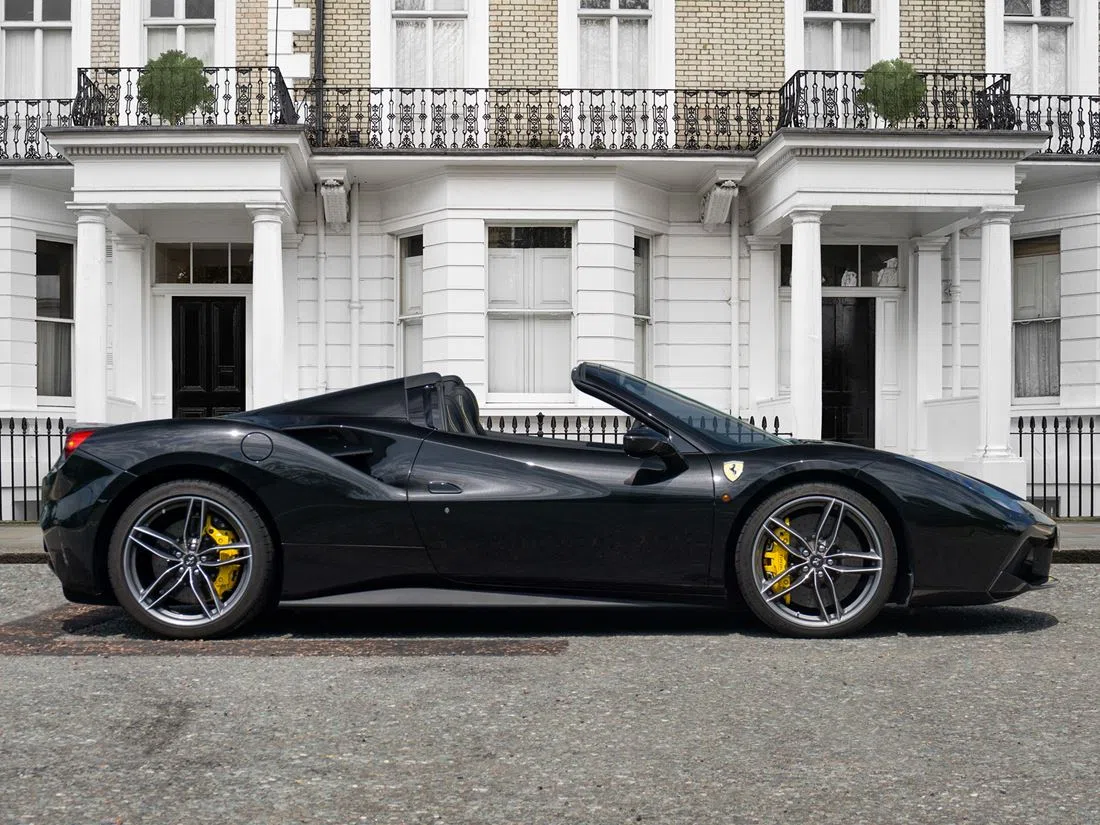 2018 Ferrari 488 Spider for sale, exterior, Nero Daytona
