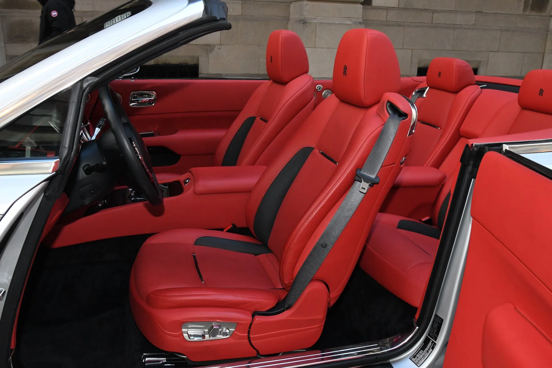 2017 Rolls-Royce Dawn interior, seats, MUGELLO RED