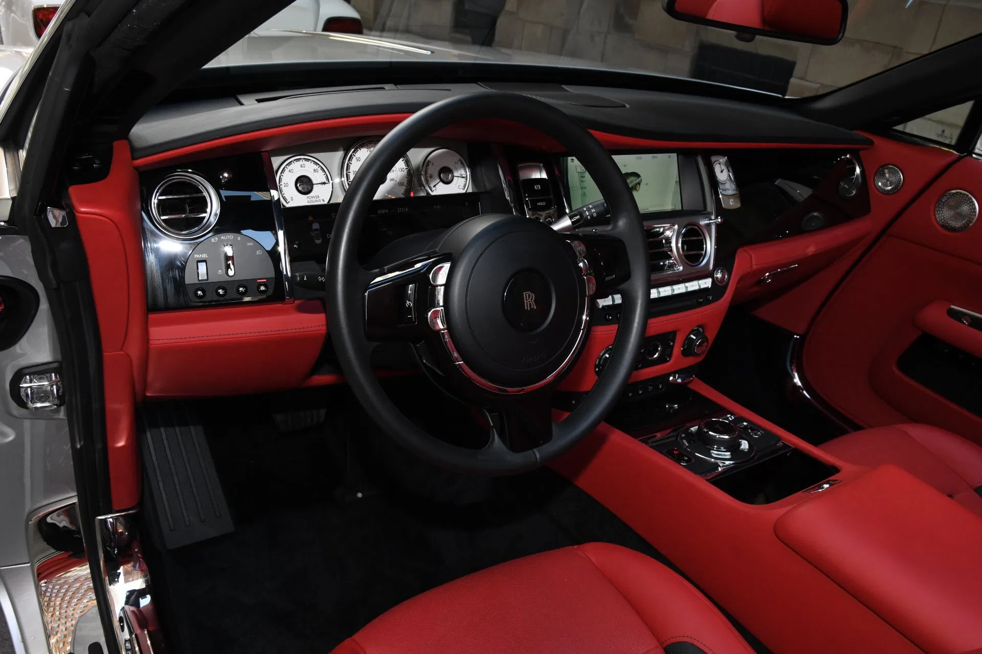 2017 Rolls-Royce Dawn interior, dashboard, MUGELLO RED