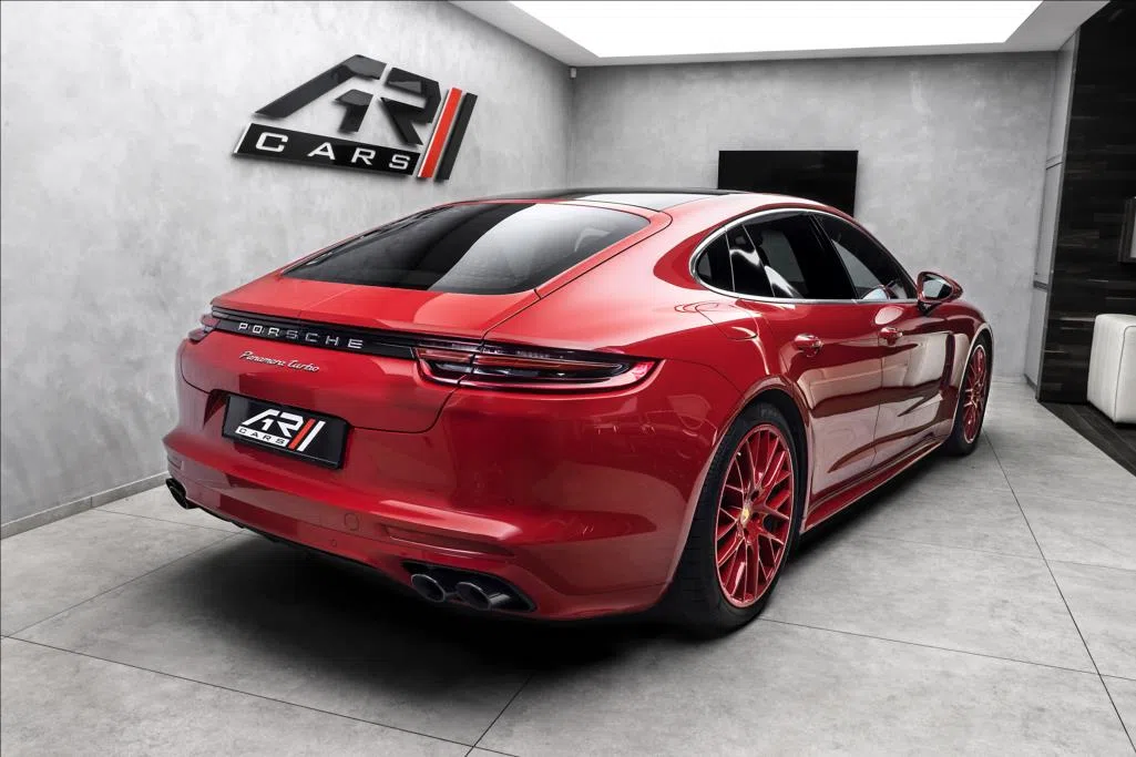 2017 Porsche Panamera Turbo exclusive for sale, exterior, Red