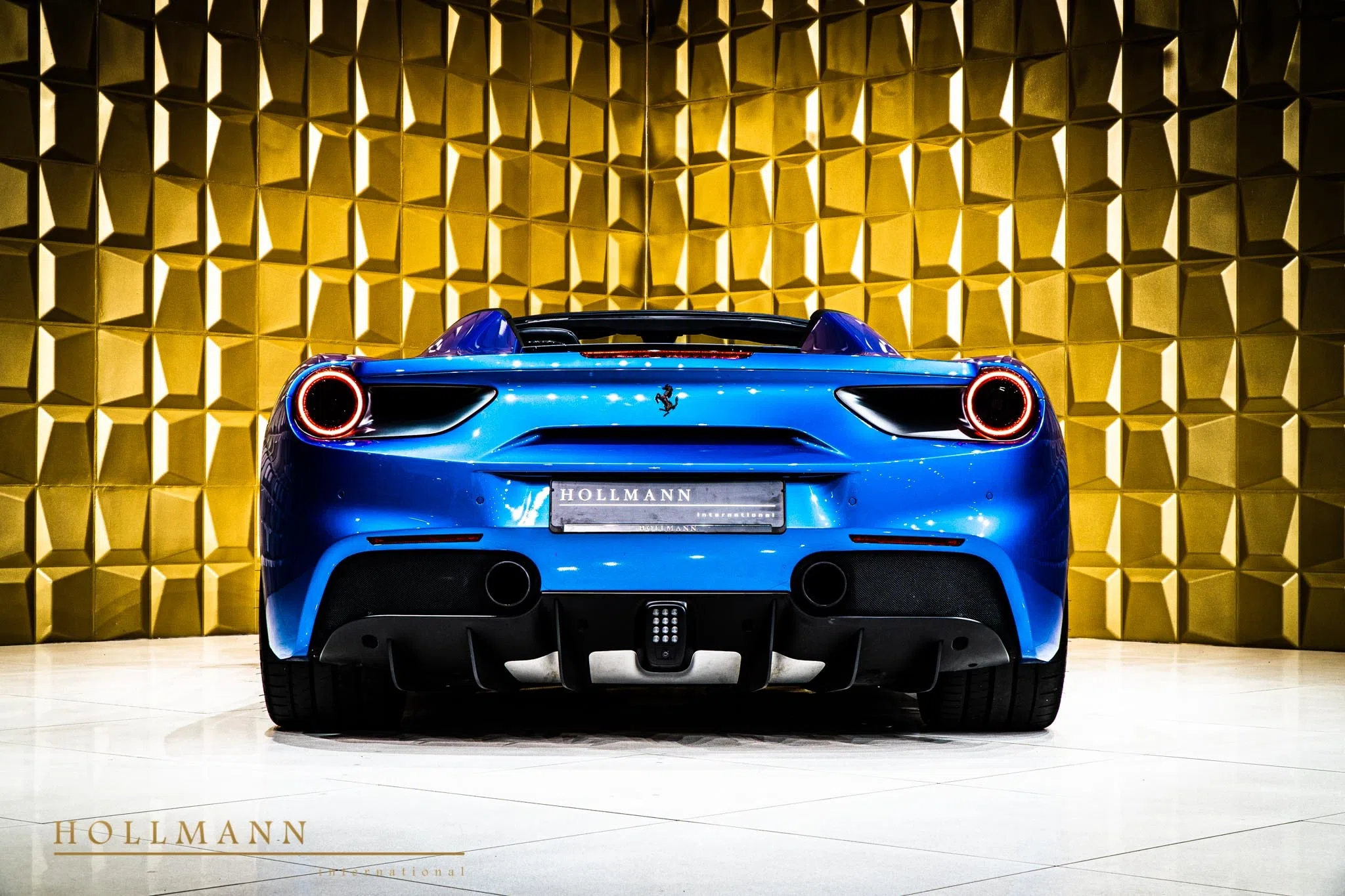 2015 Ferrari 488 Spider for sale, exterior, Blu Corsa