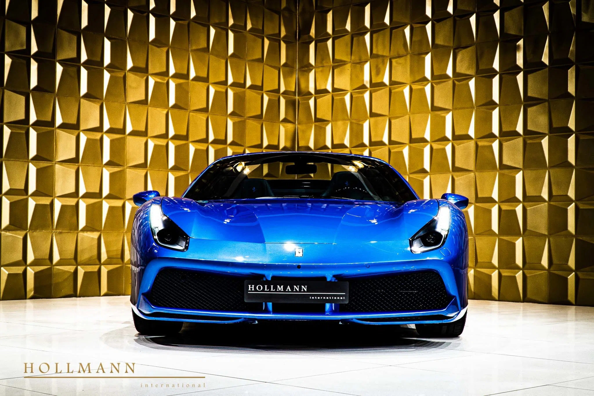 2015 Ferrari 488 Spider for sale, exterior, Blu Corsa