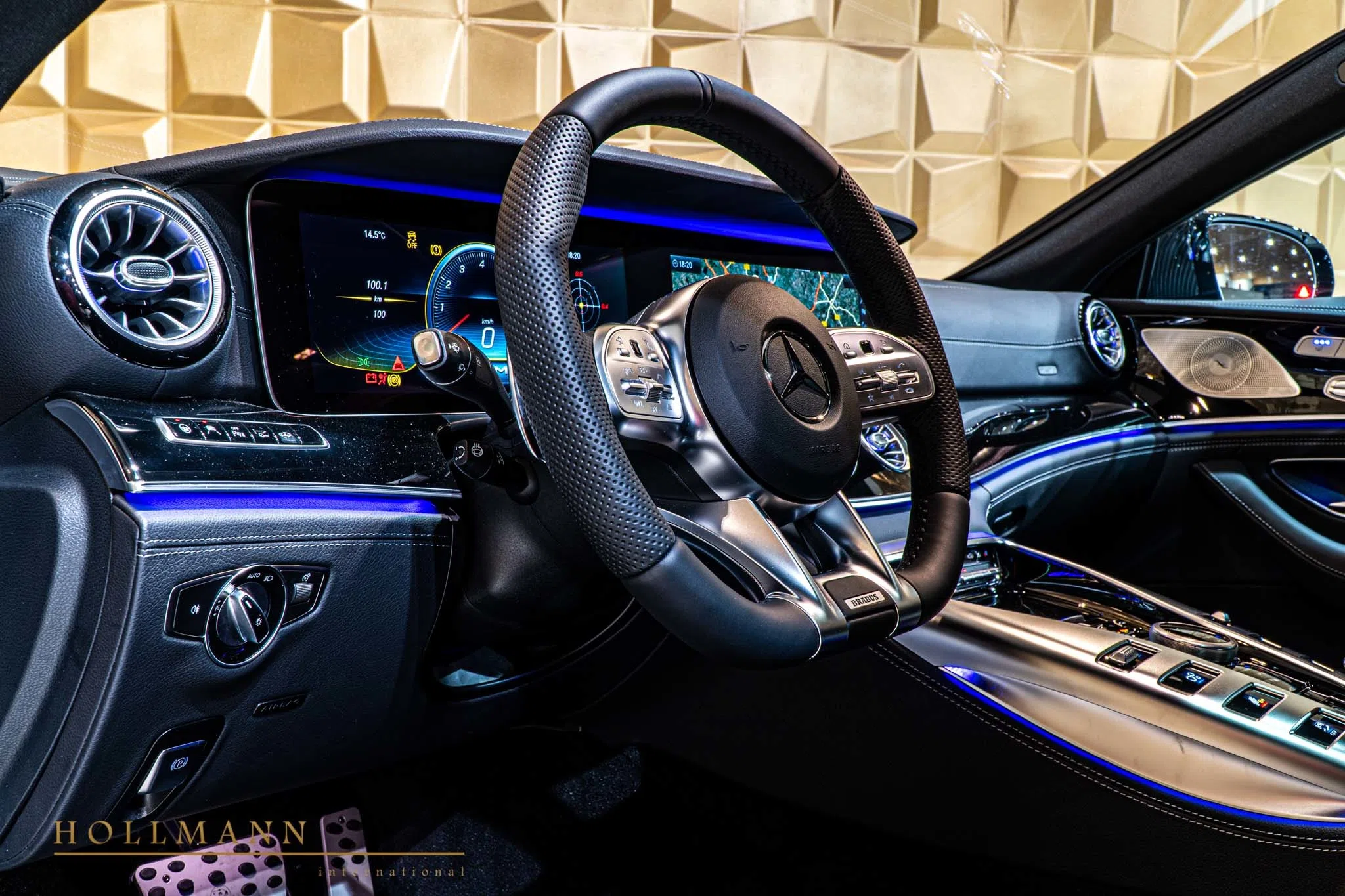 2020 BRABUS GT 800 interior, BRABUS Fine leather Black