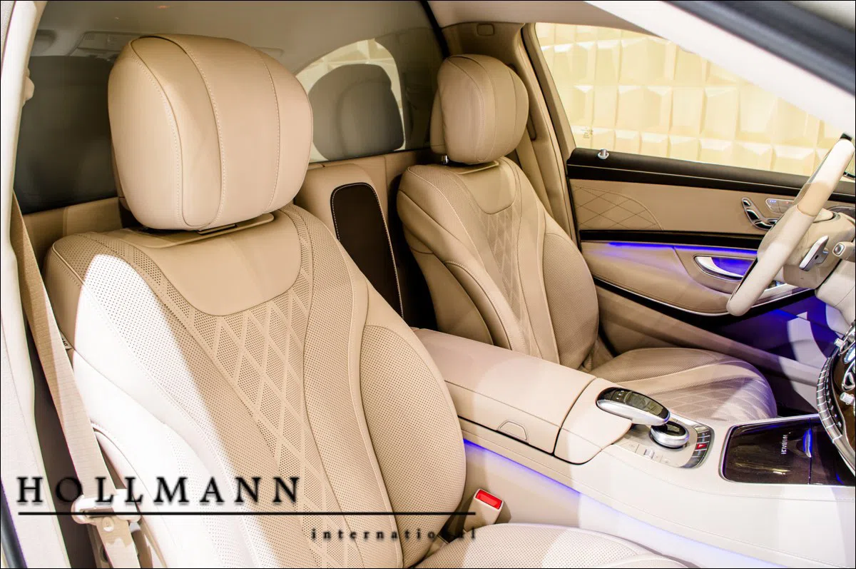 2020 Mercedes-Maybach S 650 Pullman interior, seats, Designo Seidenbeige