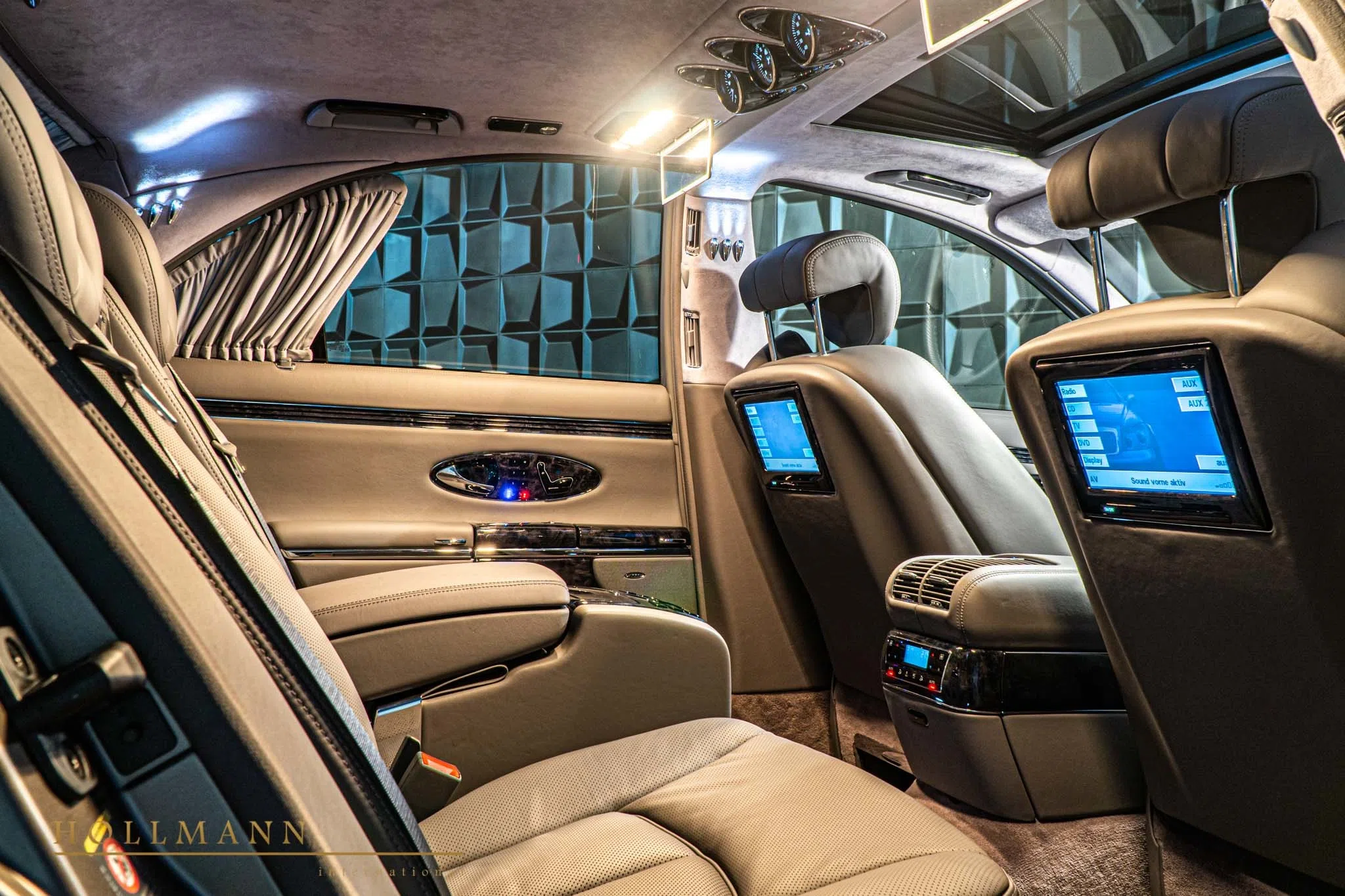 2013 Maybach 57.S interior, seats, Leder Galapagos Grau