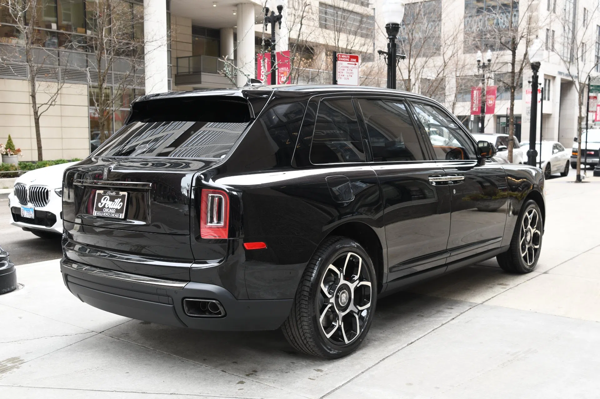 2020 Rolls-Royce Cullinan Black Badge, rear three-quarter view