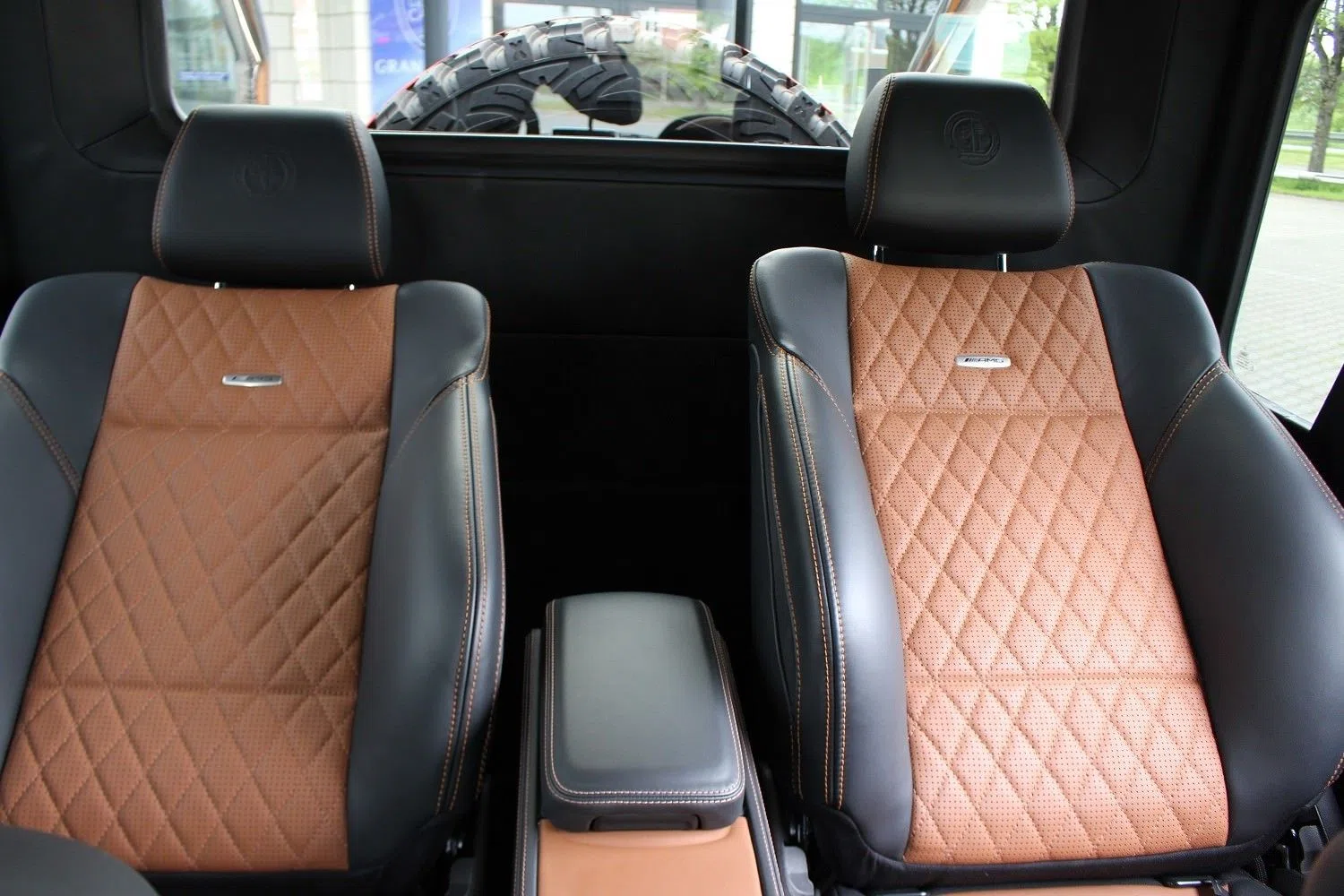 2014 Mercedes-Benz G63 AMG 6x6 interior, seats, Grey/Black