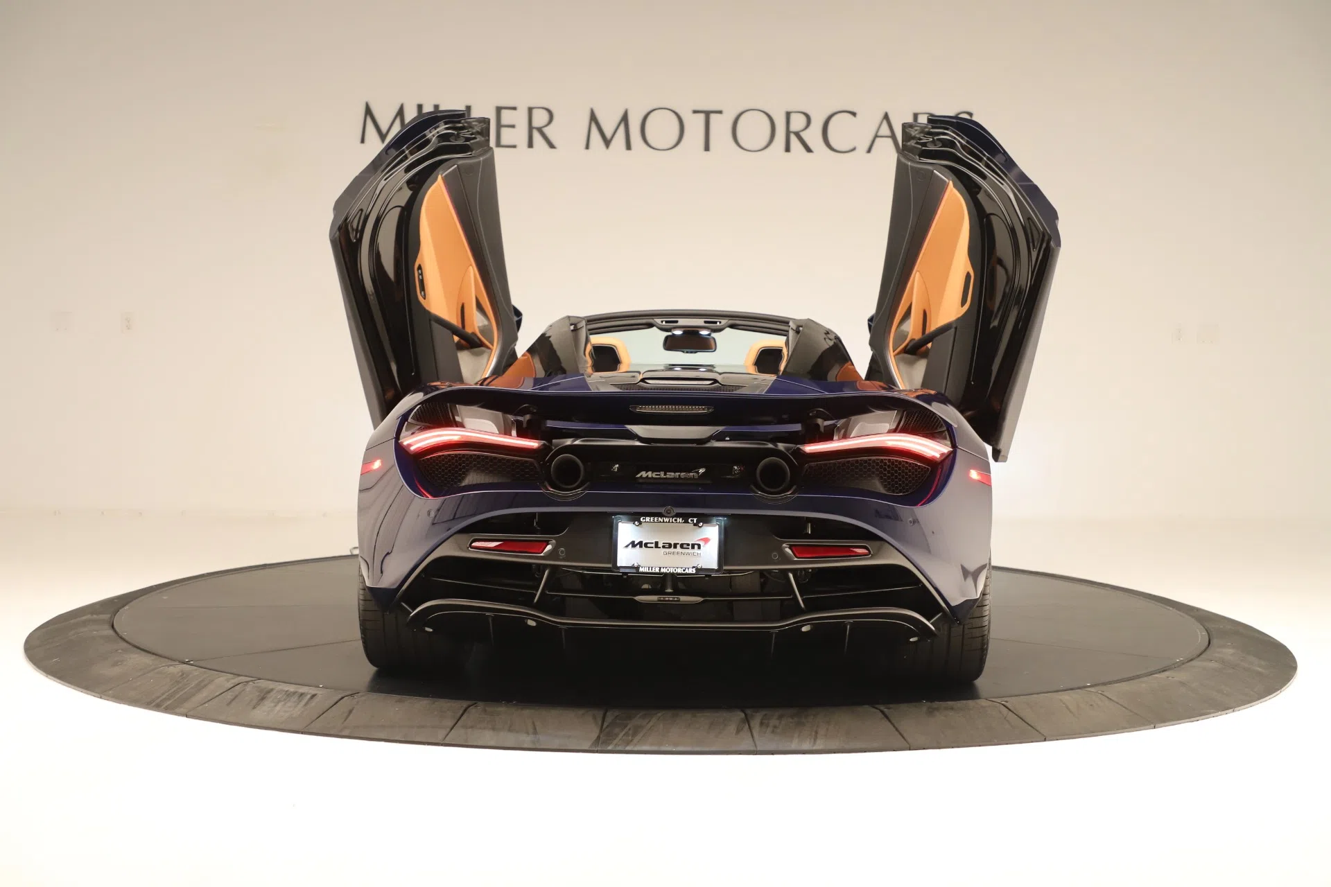 2020 McLaren 720S SPIDER Convertible, rear three-quarter view