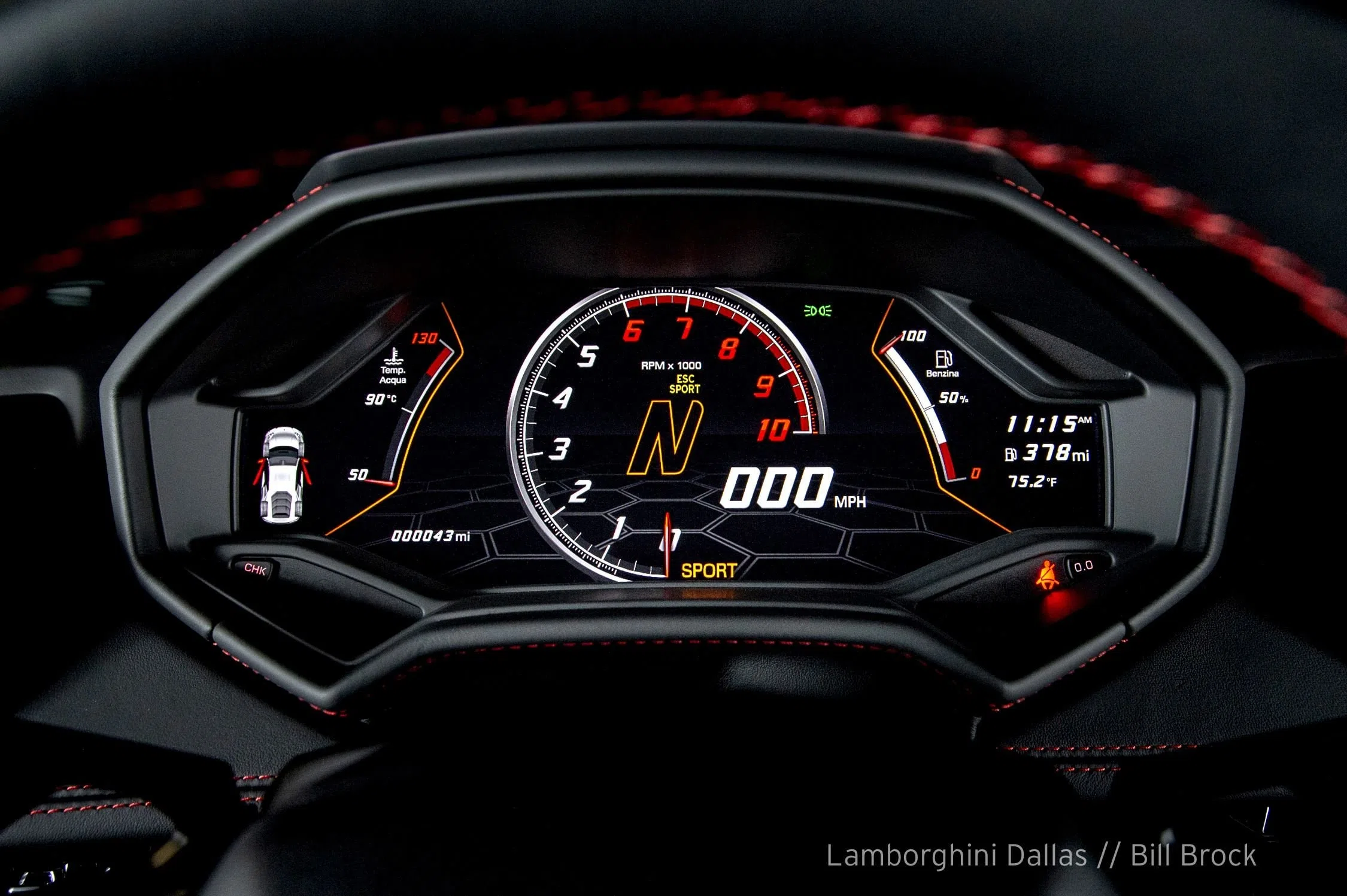 2020 Lamborghini Huracan EVO interior