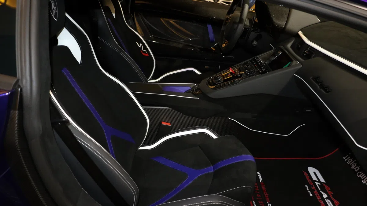 2019 Lamborghini Aventador SVJ – 1 of 900 interior, seats