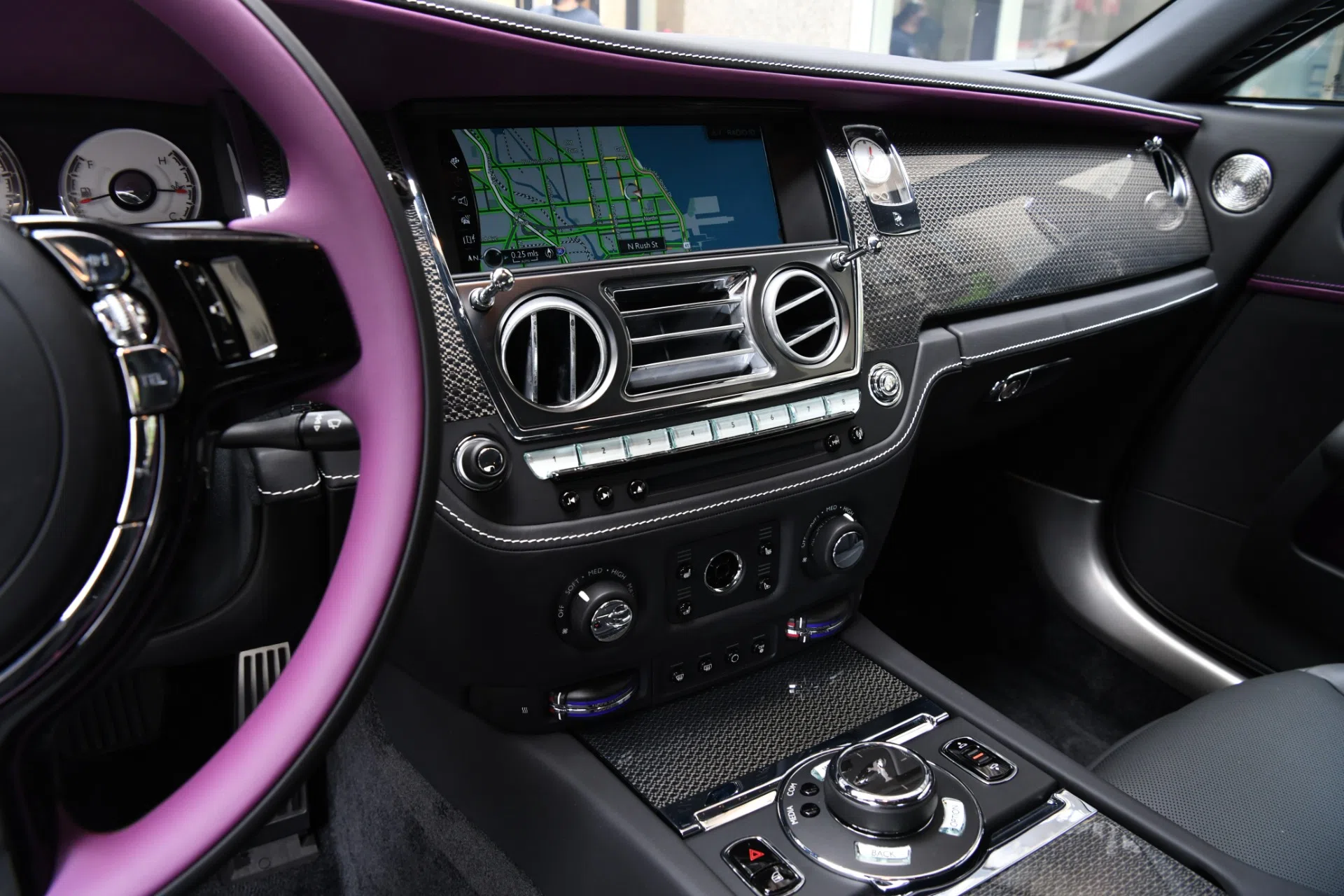 2020 Rolls-Royce Wraith interior, dashboard, BLACK