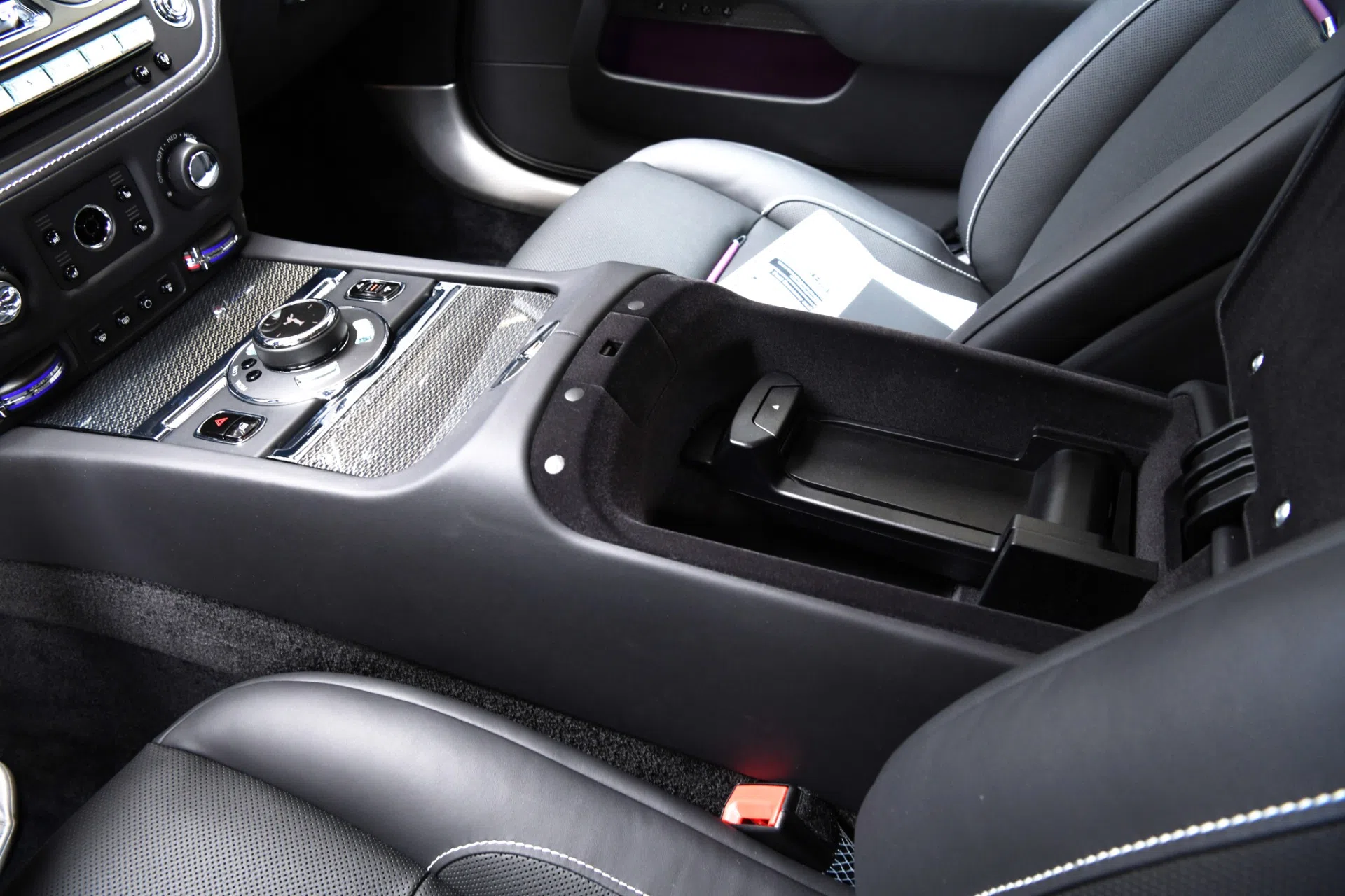 2020 Rolls-Royce Wraith interior, center console, BLACK