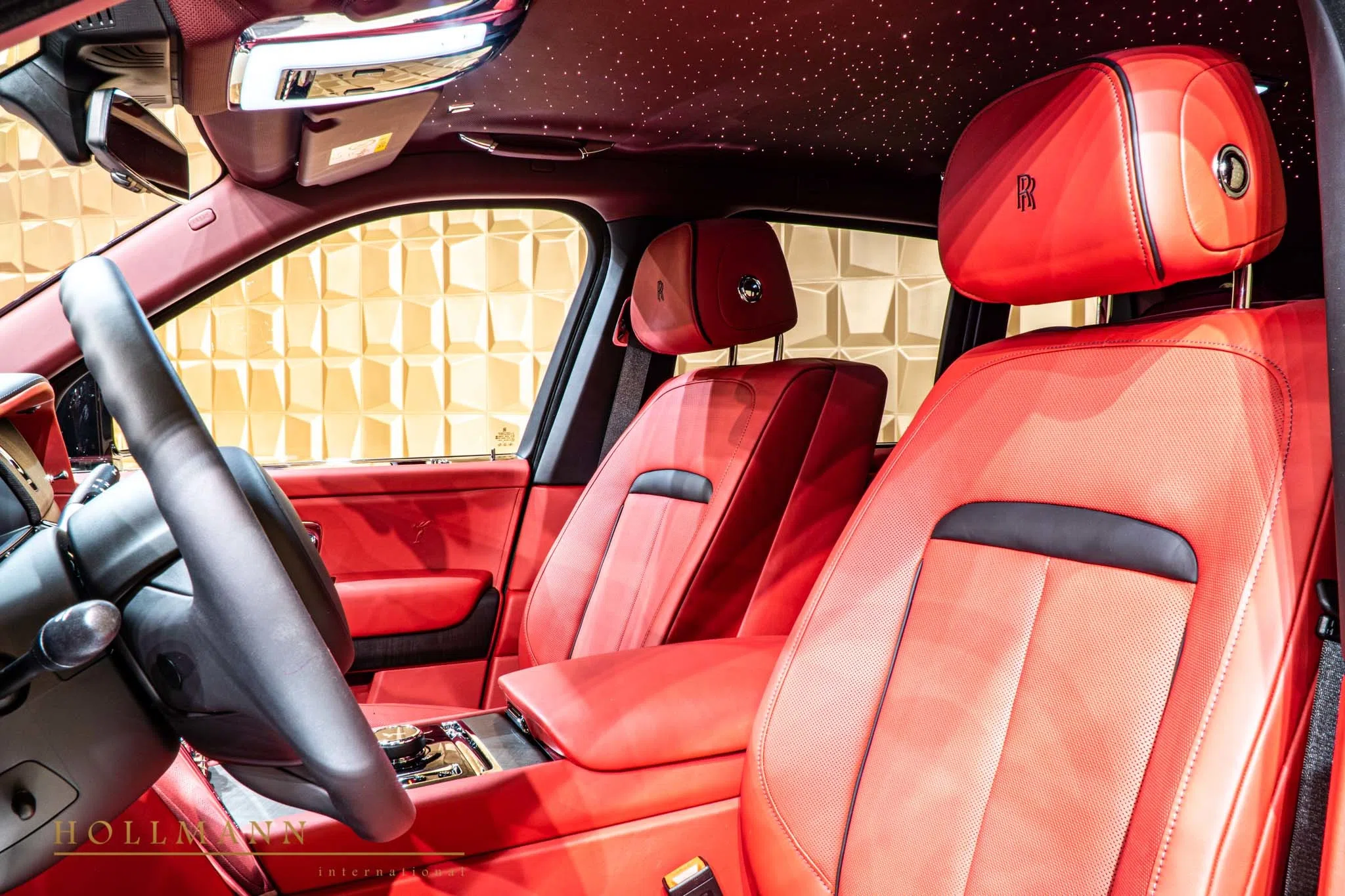 2020 Mansory Cullinan interior, seats, Mugello Red